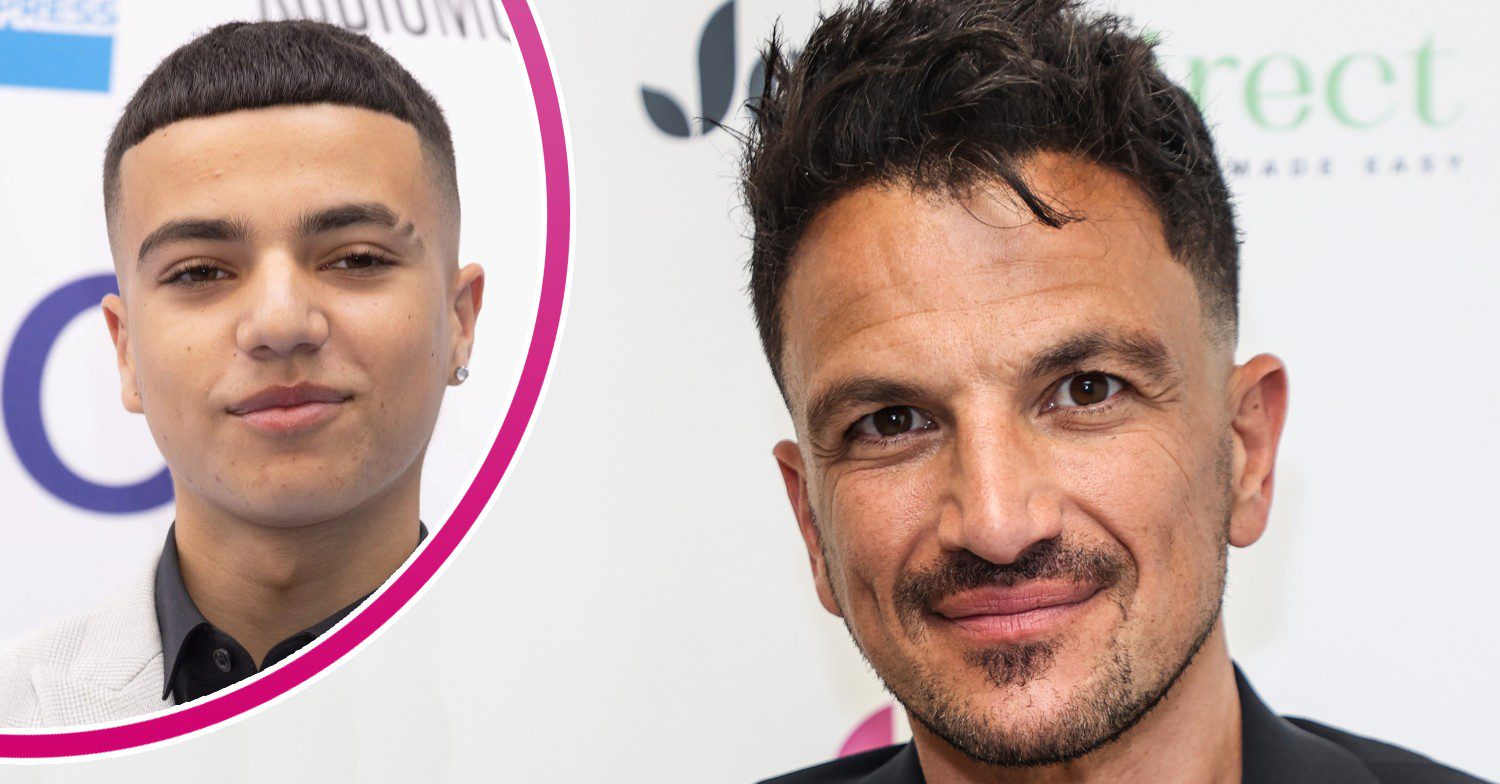 Junior Andre and dad Peter smiling