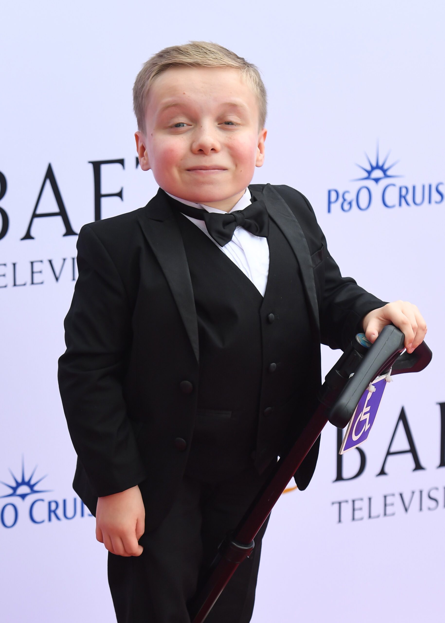 Lenny Rush on the BAFTA red carpet