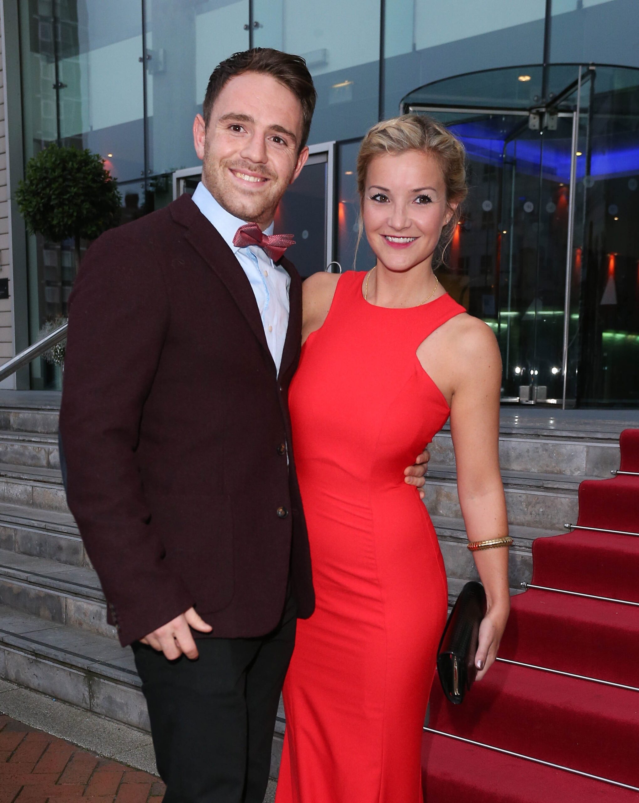 Helen Skelton and Richie Myler smiling