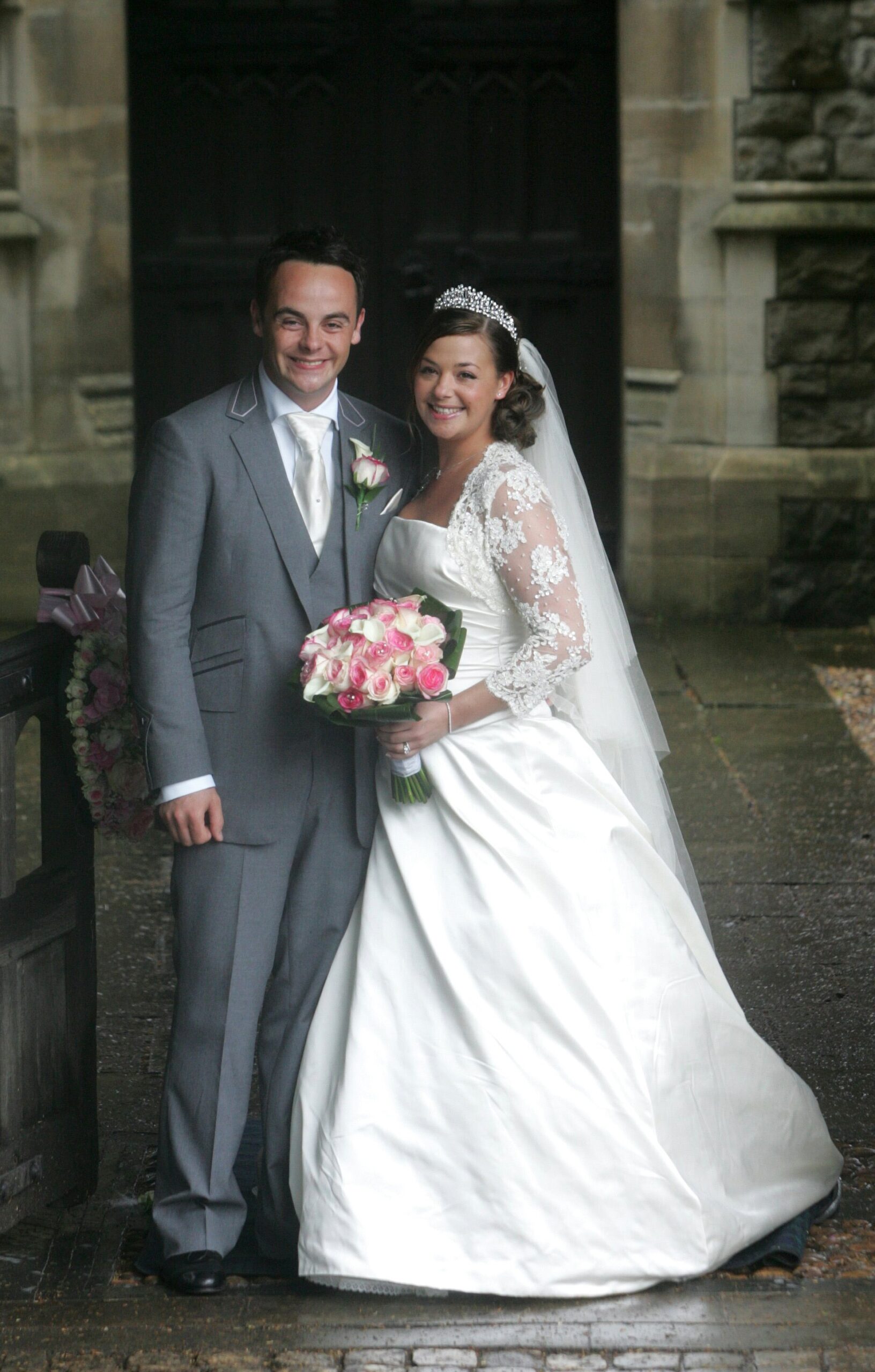 Ant McPartlin and Lisa Armstrong on their wedding day