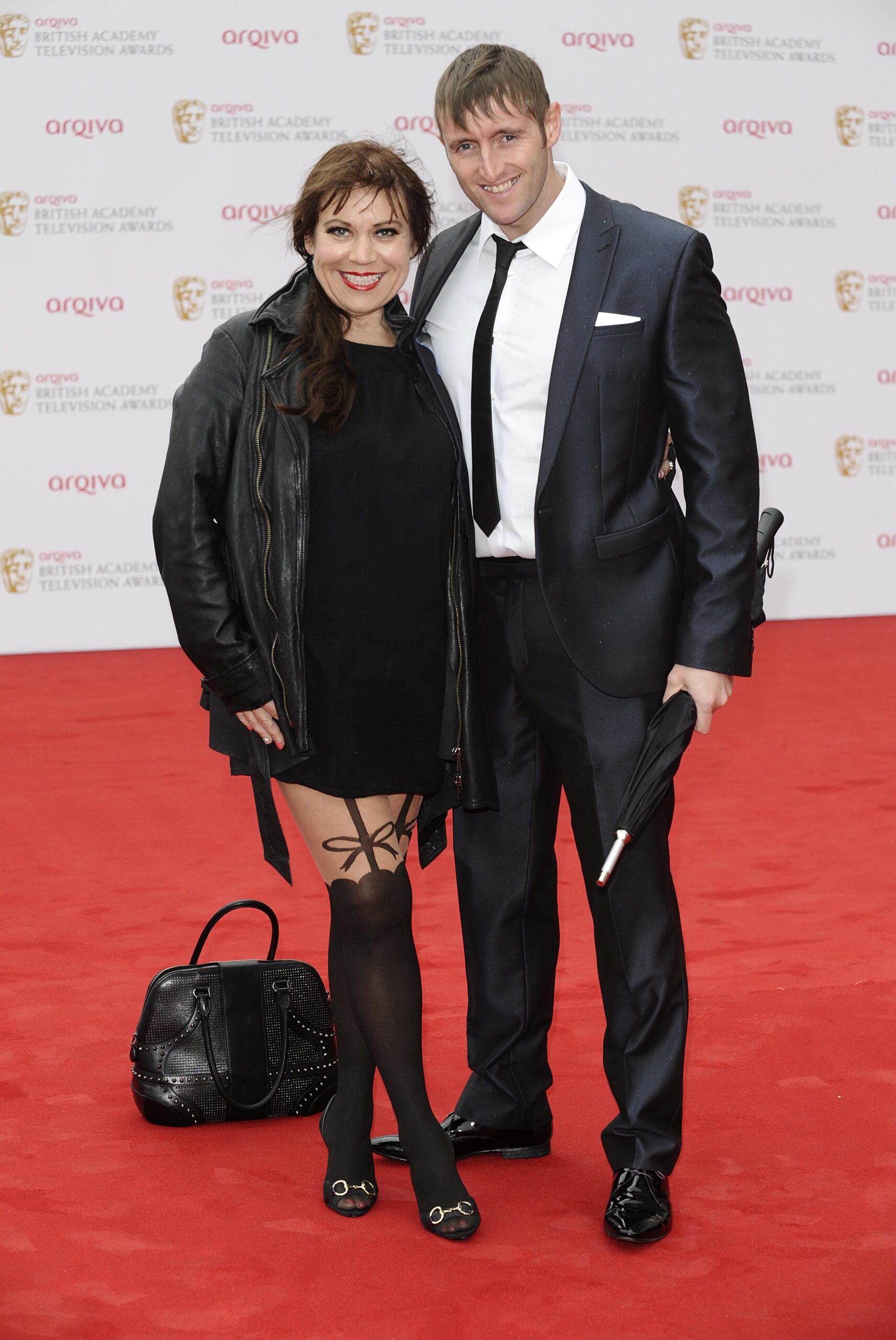 Tina Malone and Paul Chase smiling