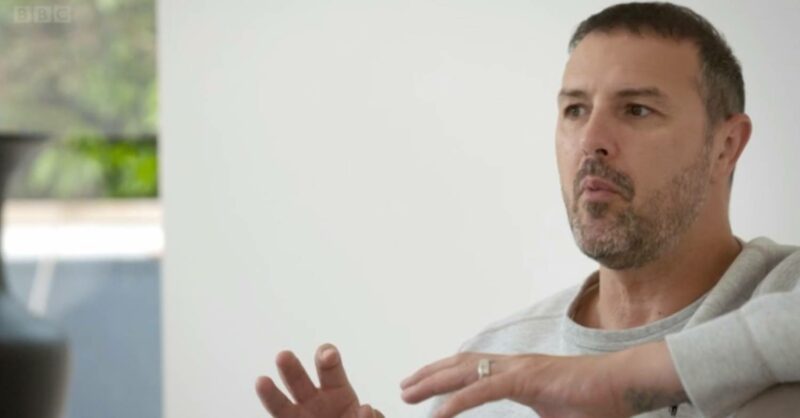 Paddy McGuinness gesticulates