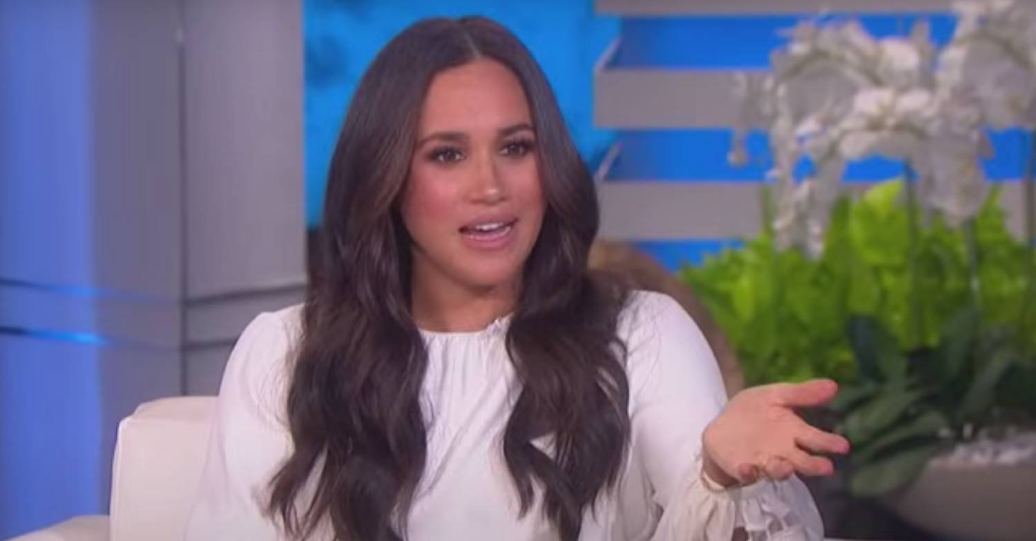 Meghan Markle gesticulates