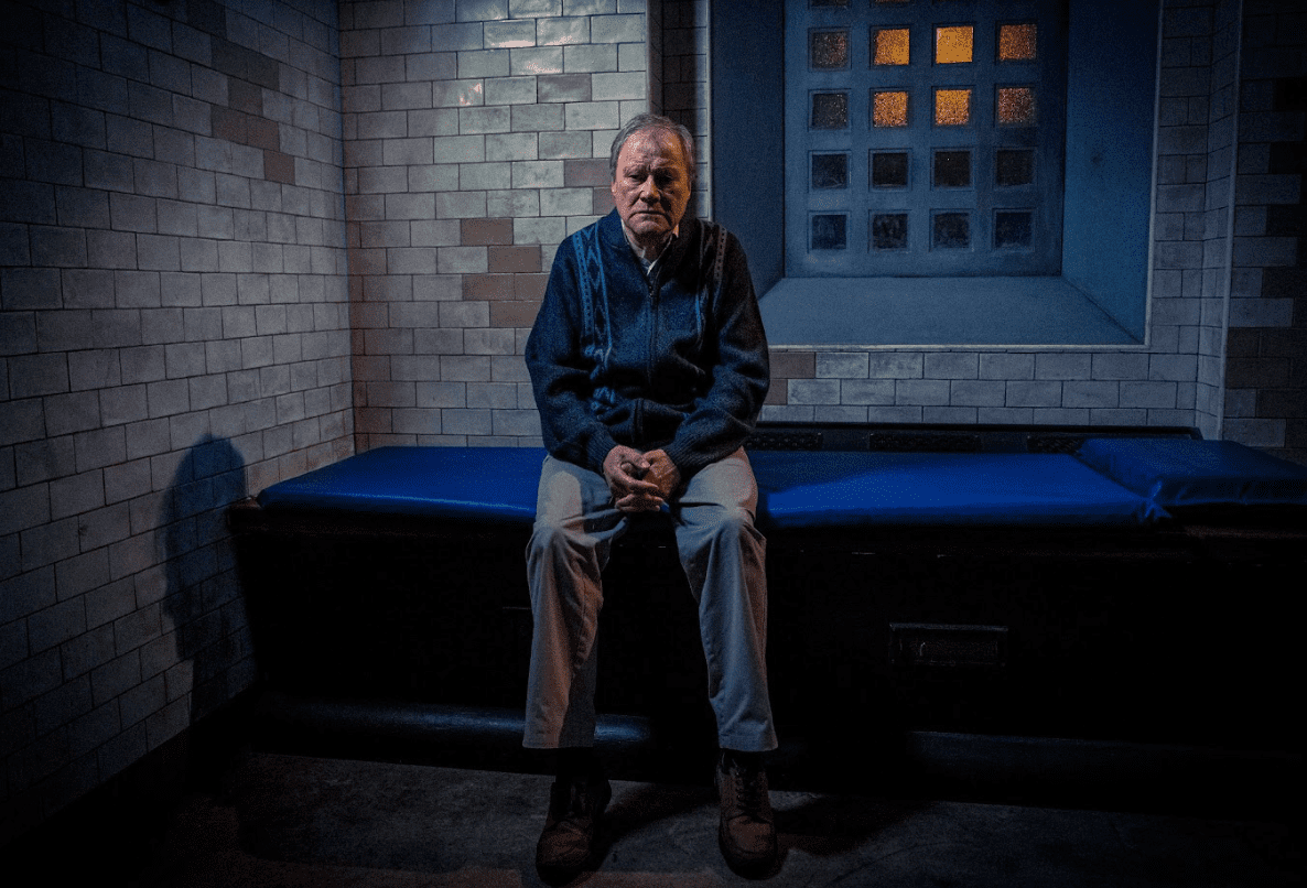 Roy Cropper looking desolate in a prison cell