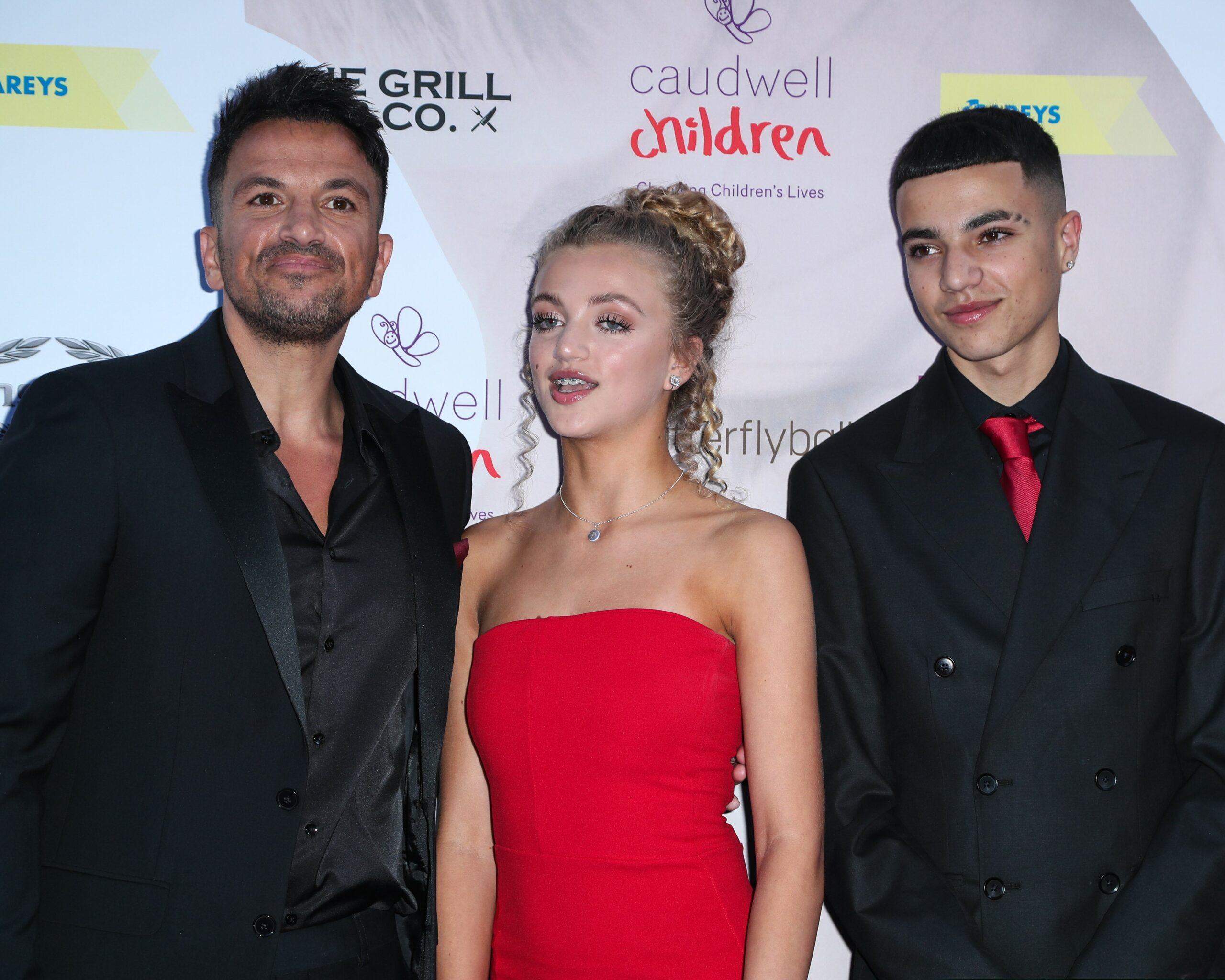 Peter Andre and children Princess and Junior at event