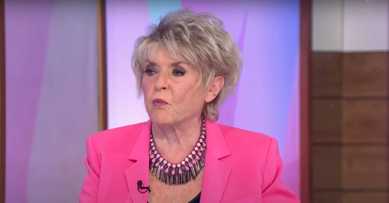 Gloria Hunniford wearing a pink blazer on Loose Women 