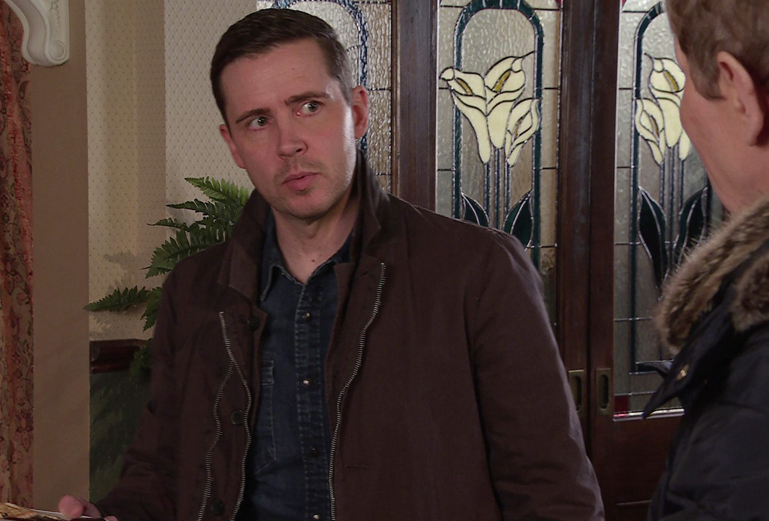 Todd looks shifty in Coronation Street