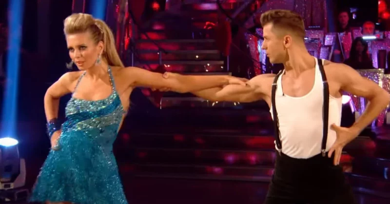 Pasha Kovalev and Rachel Riley dancing on Strictly