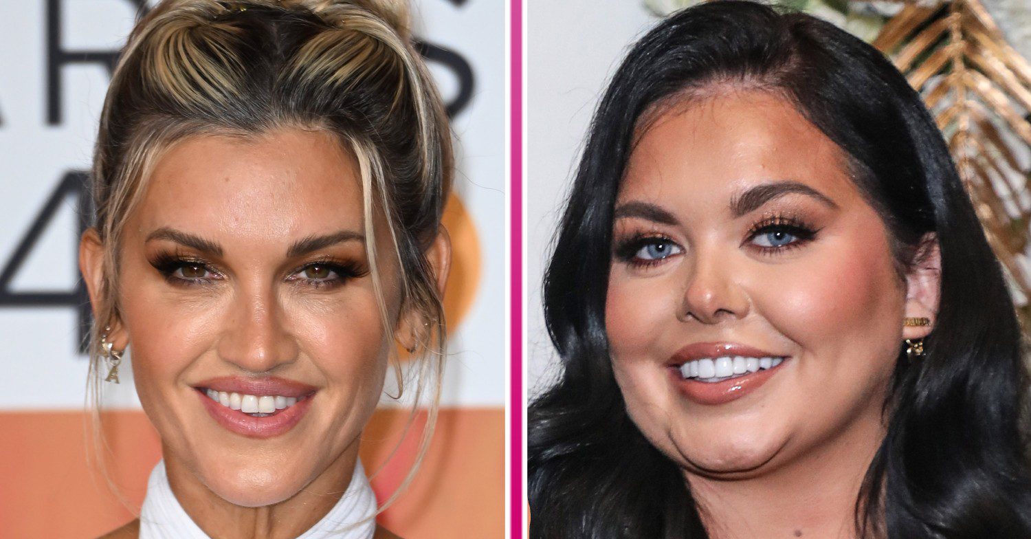 Ashley Roberts and Scarlett Moffatt smiling