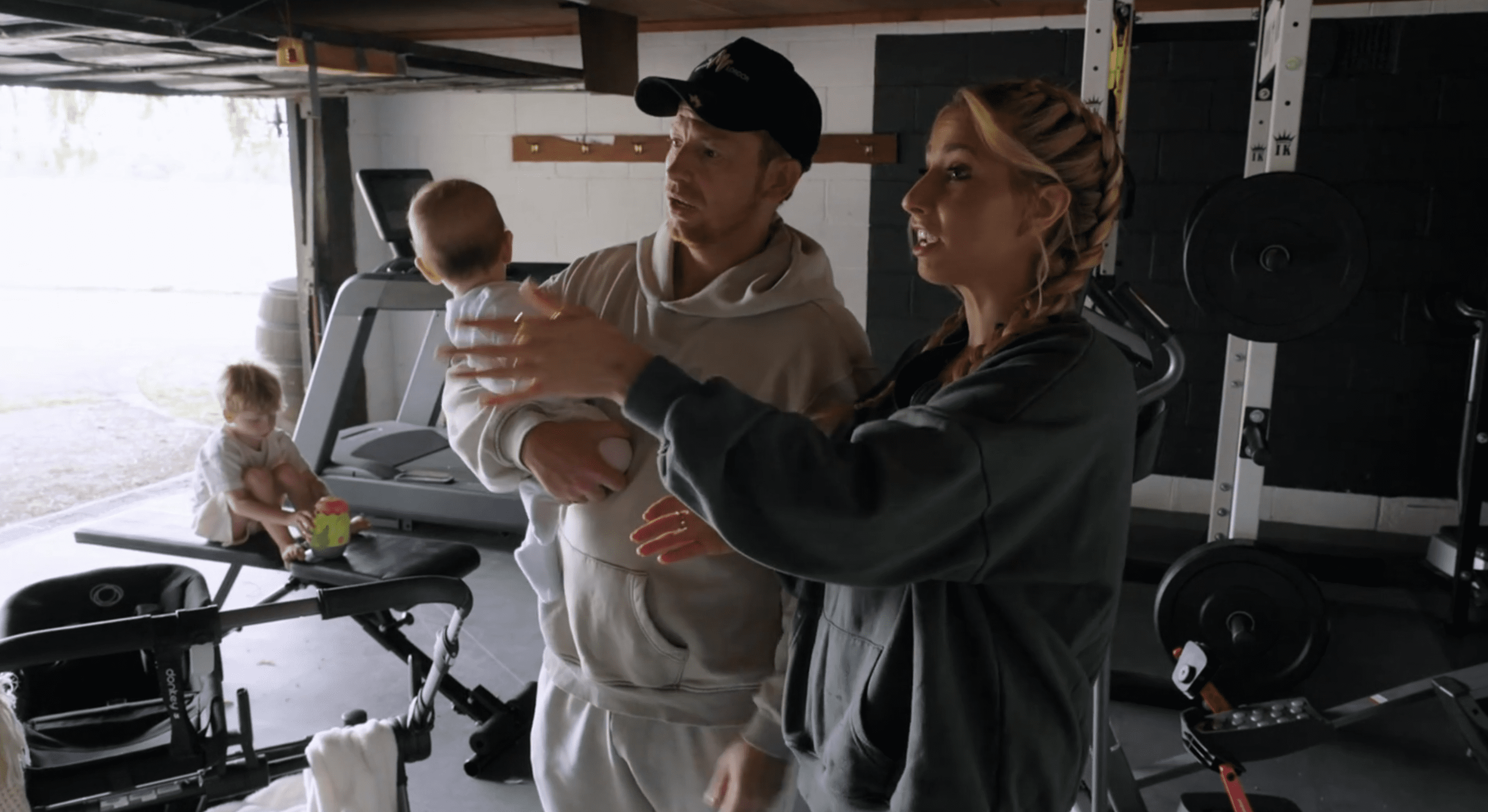 Stacey Solomon's Renovation Rescue, Joe Swash made an appearance with daughters Rose and Belle