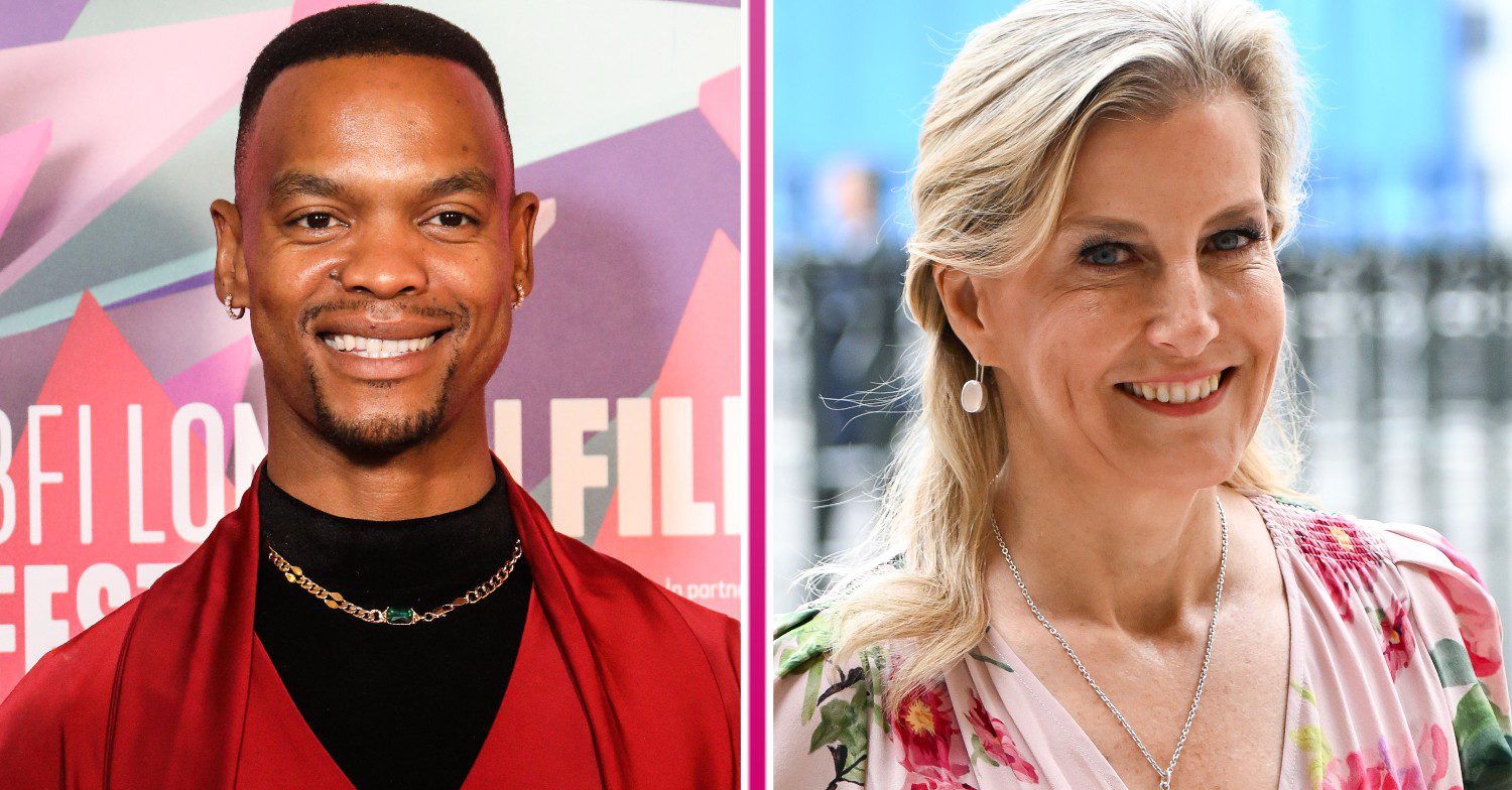 Johannes Radebe smiling and Sophie Duchess of Edinburgh