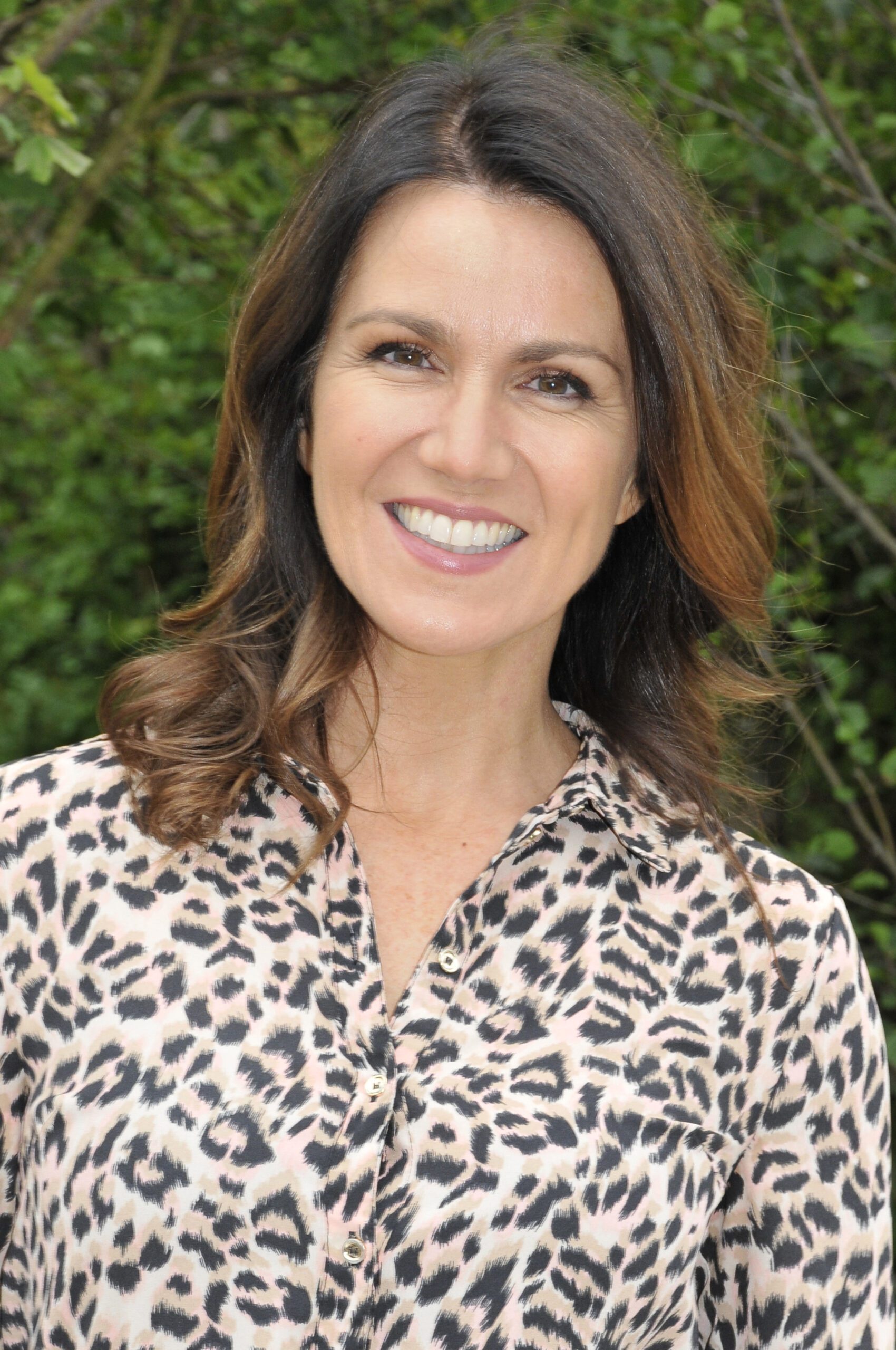 Susanna Reid in an animal print top