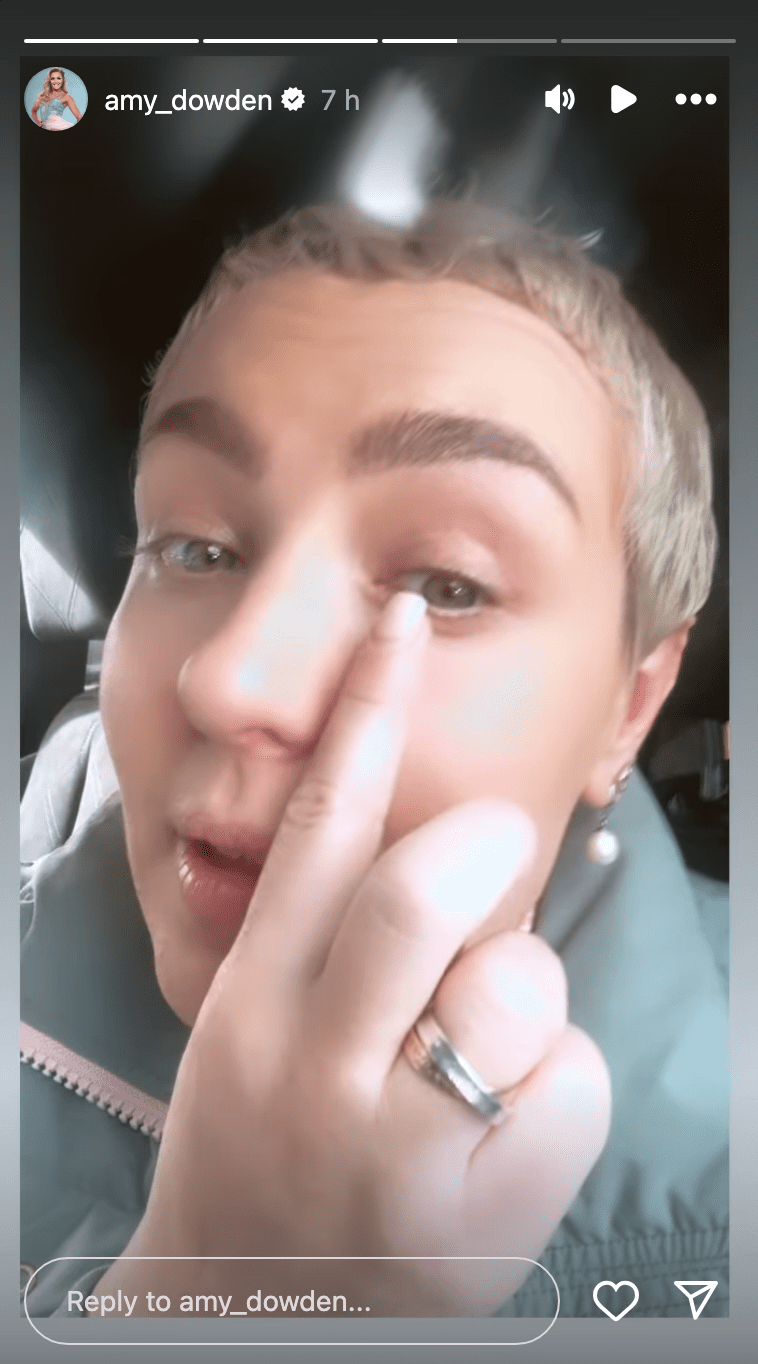 Amy Dowden eyelashes