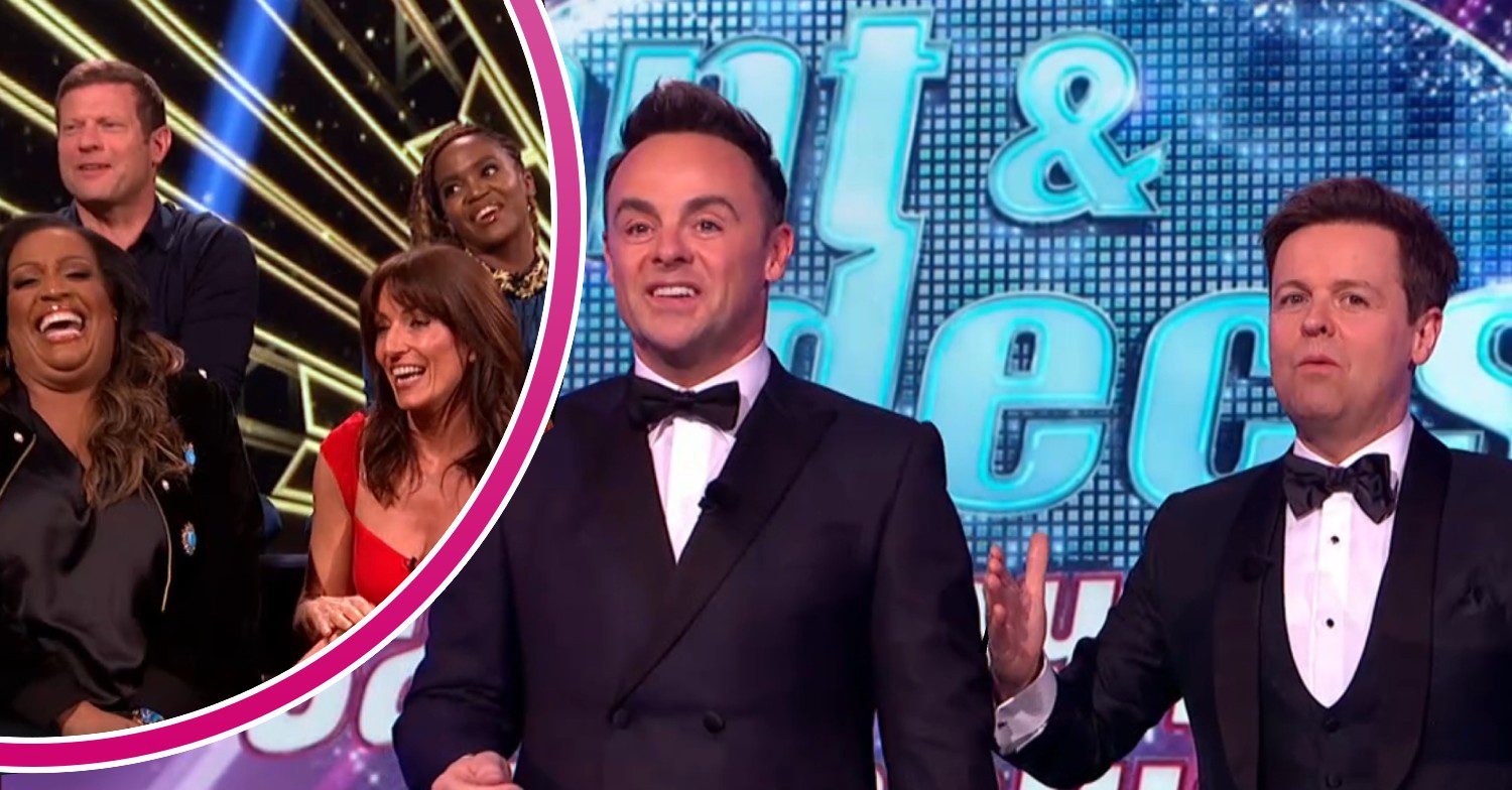 Alison Hammond, Oti Mabuse, Dermot O'leary, and Davina McCall / Ant and Dec on Saturday Night Takeaway