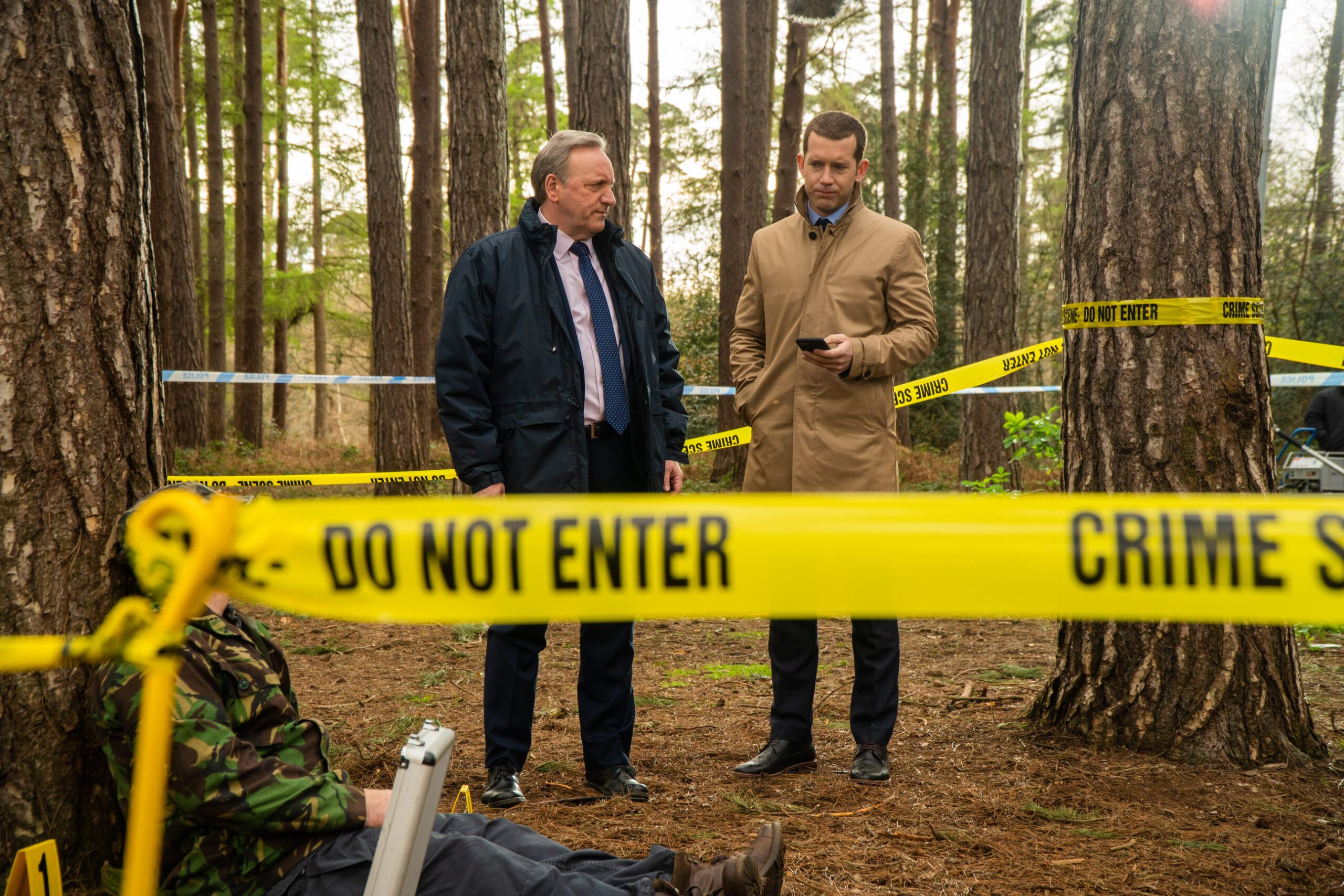 NEIL DUDGEON as DCI John Barnaby and NICK HENDRIX as DS Jamie Winter in Midsomer Murders series 23 episode 1