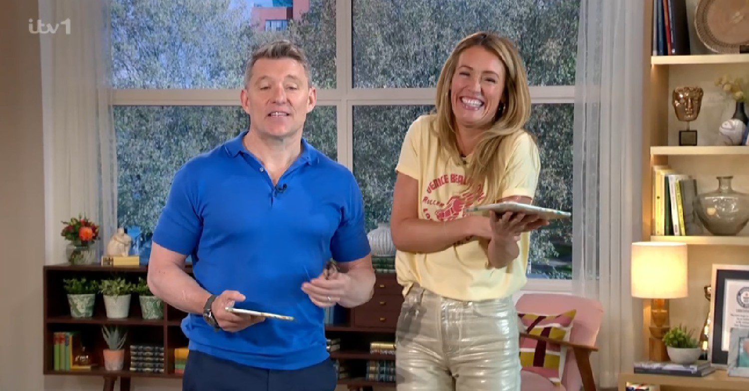 Ben Shephard and Cat Deeley hosting This Morning today