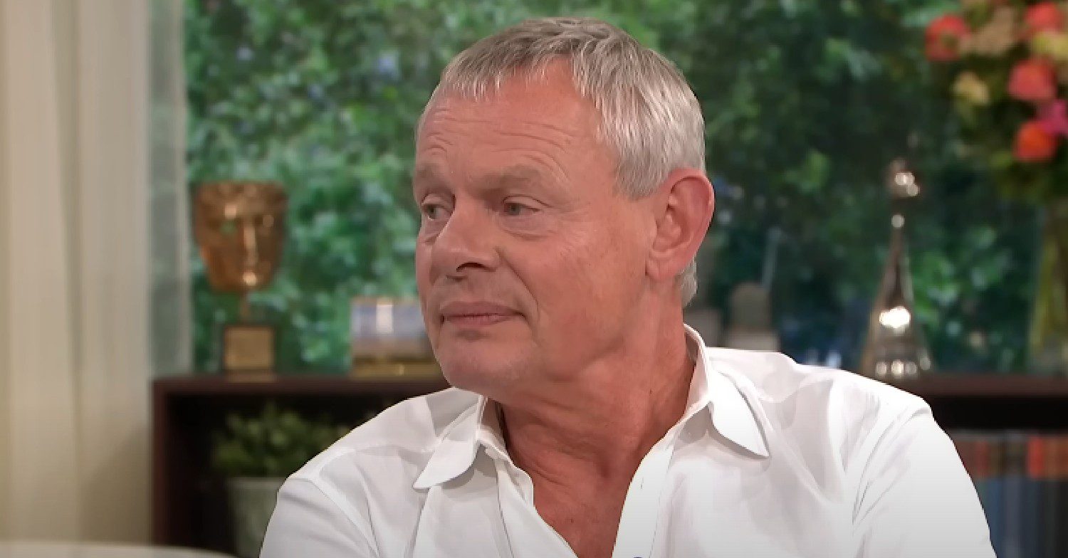 Martin Clunes talking on This Morning