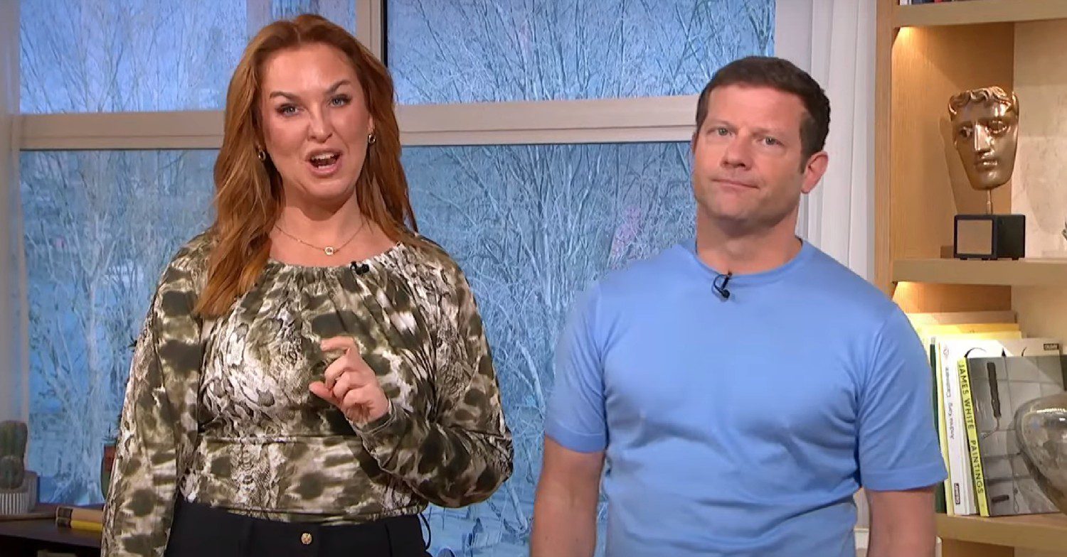 Josie Gibson and Dermot O'Leary hosting This Morning 