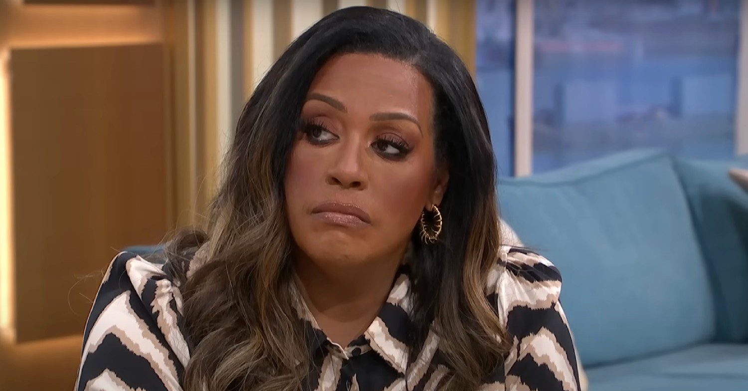 Alison Hammond looking sad on This Morning 