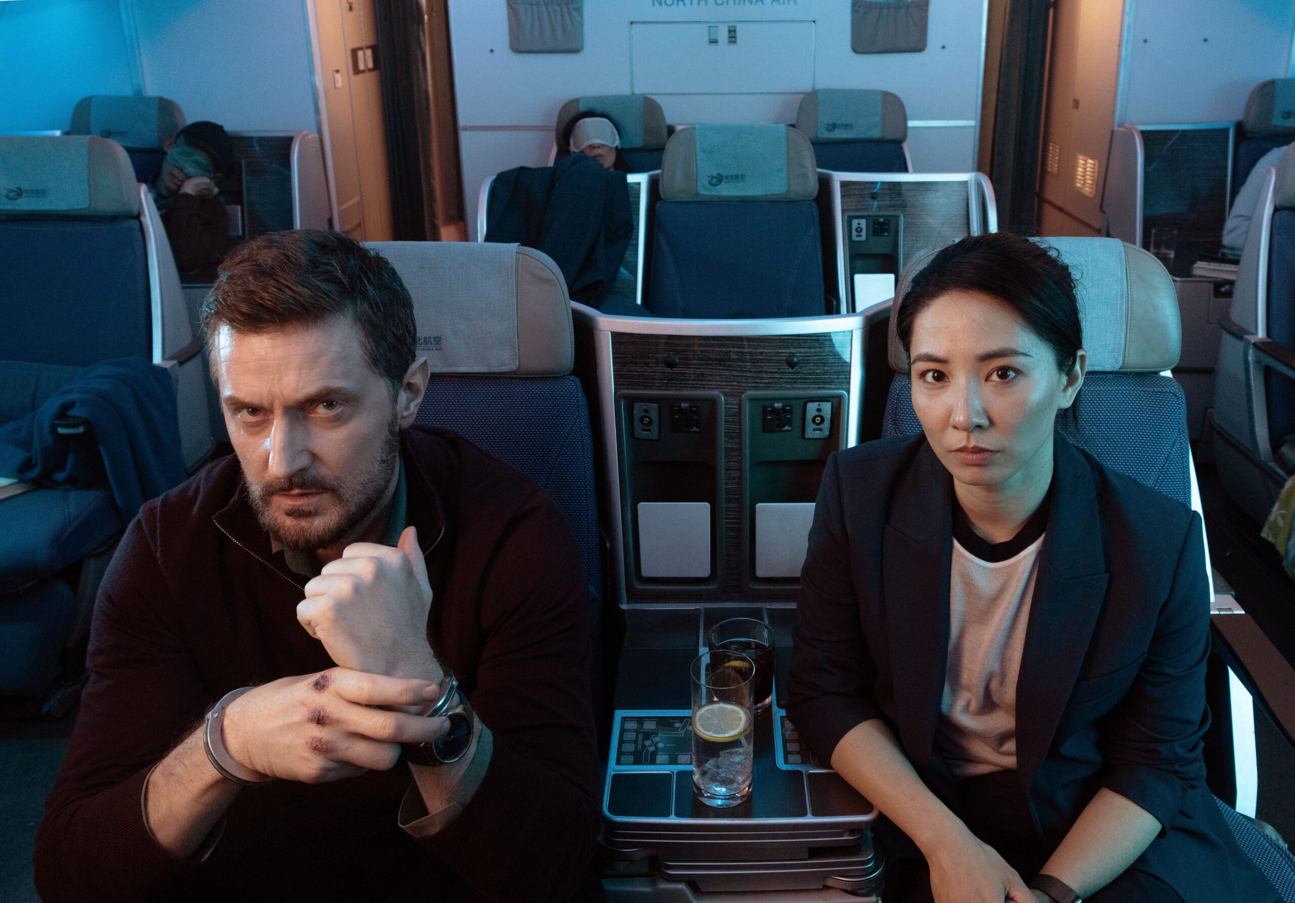 Richard Armitage and Jing Lisu starring in the cast of Red Eye