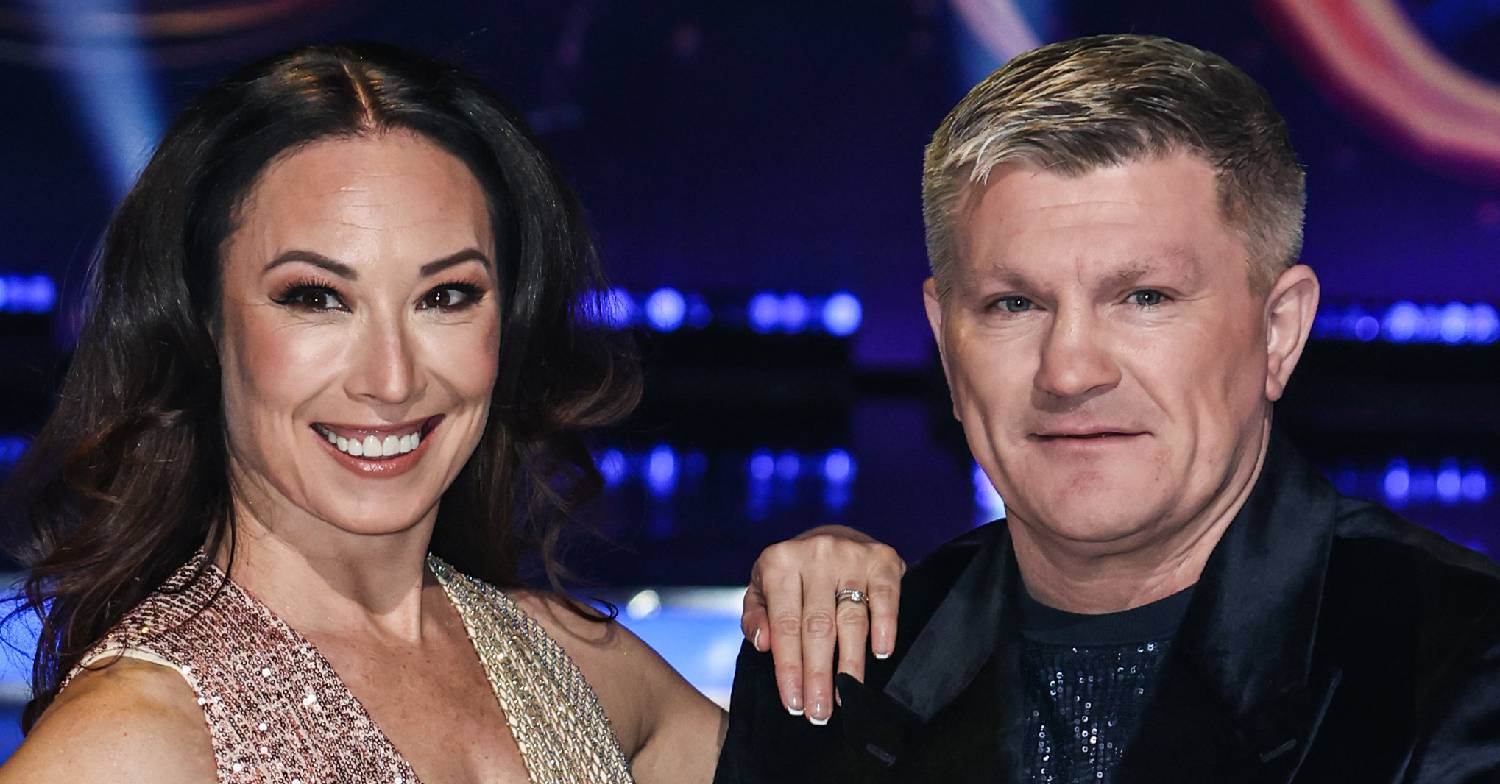 Ricky Hatton and his pro partner on Dancing on Ice