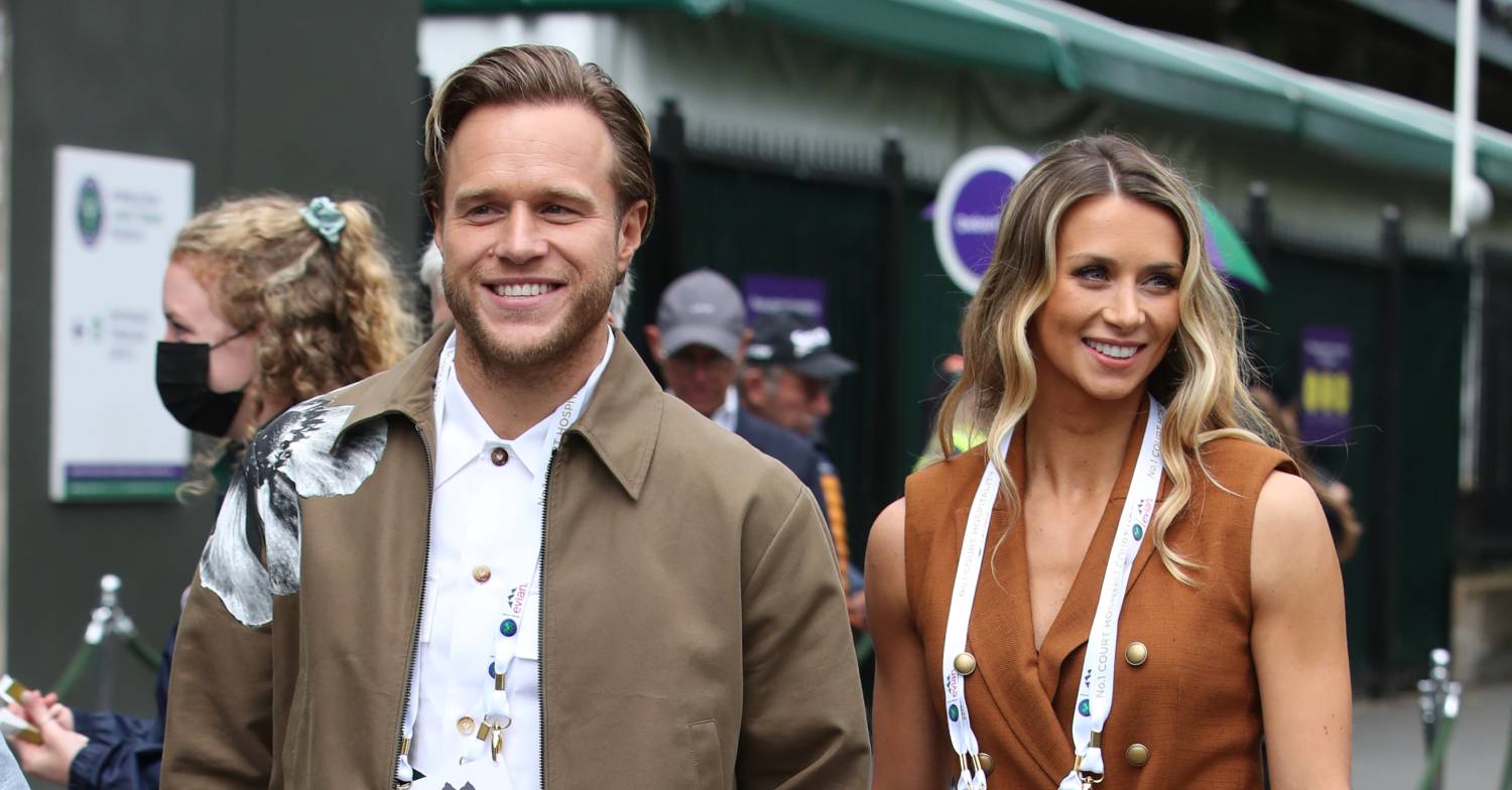 Olly Murs smiles alongside wife Amelia
