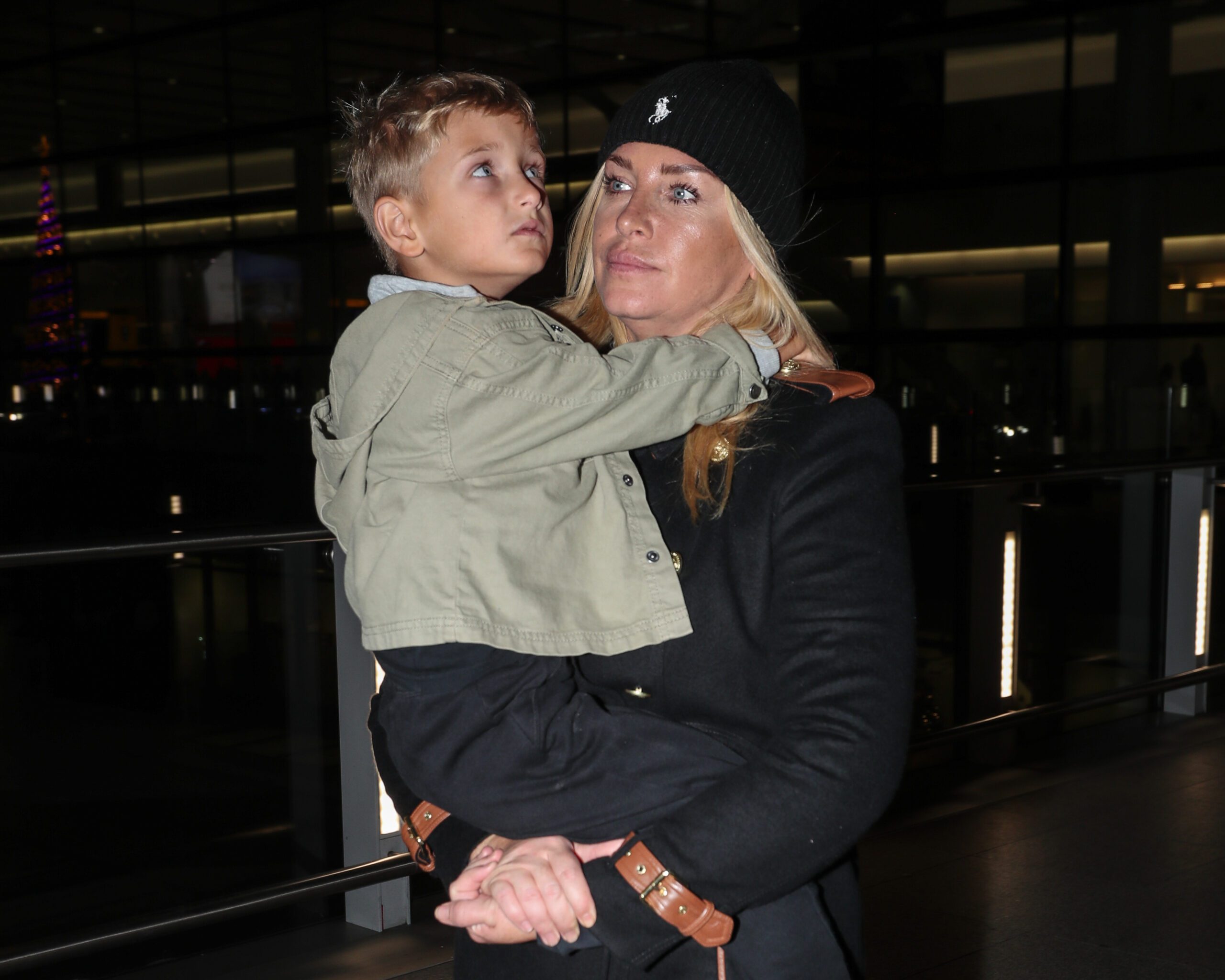 Josie Gibson holding her son Reggie