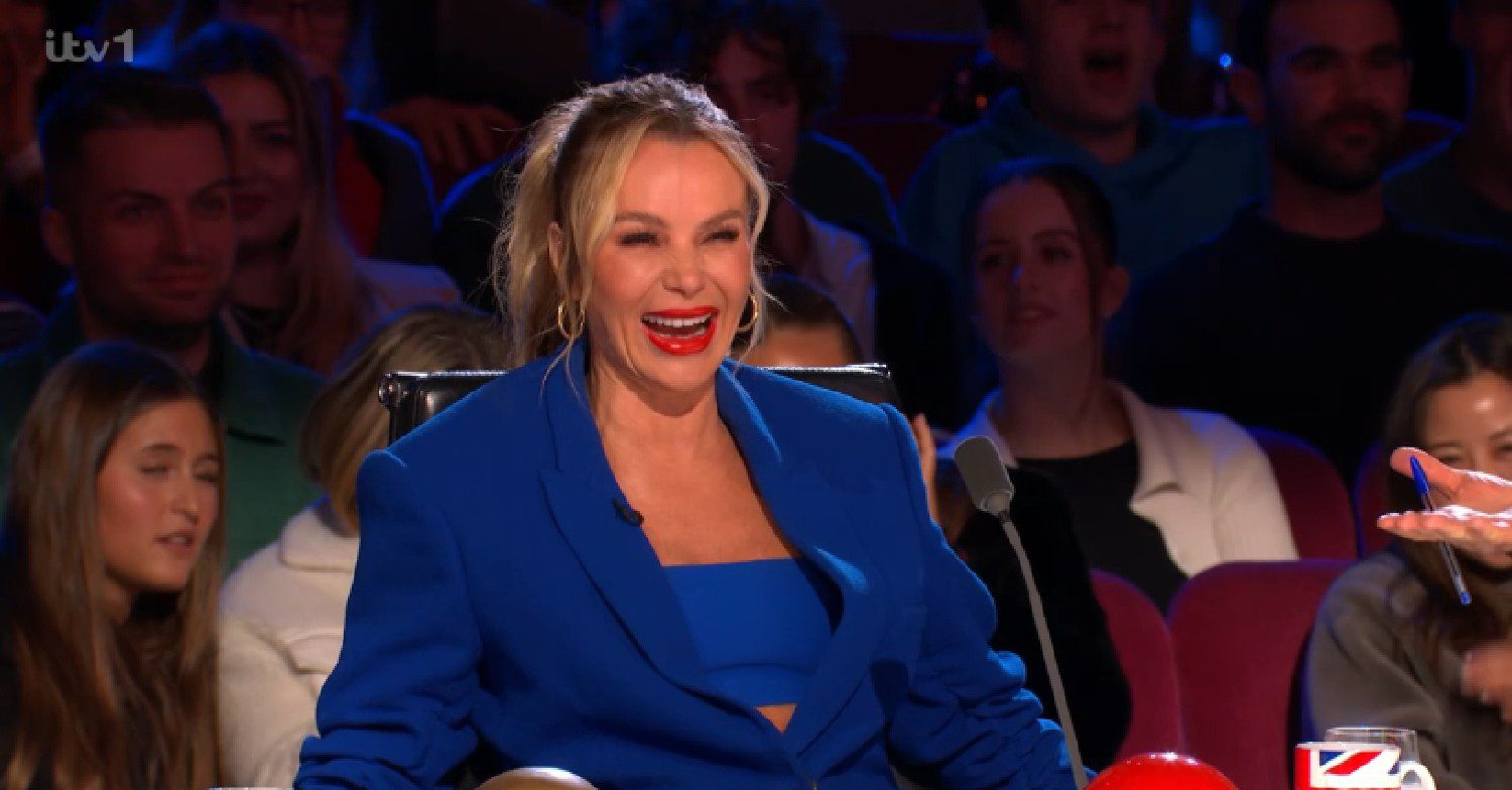 Amanda Holden laughing on BGT 2024