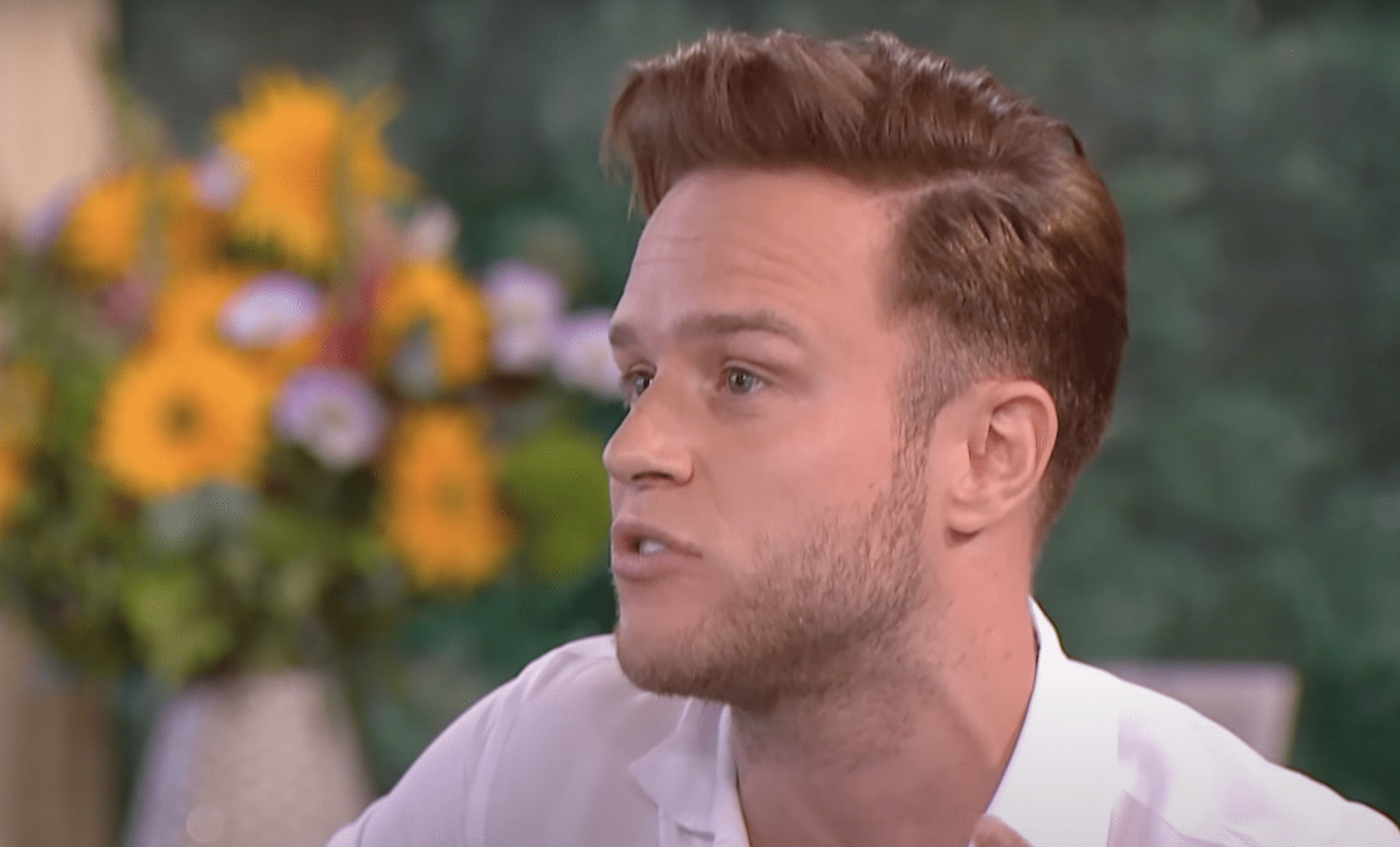 Olly Murs speaking on This Morning