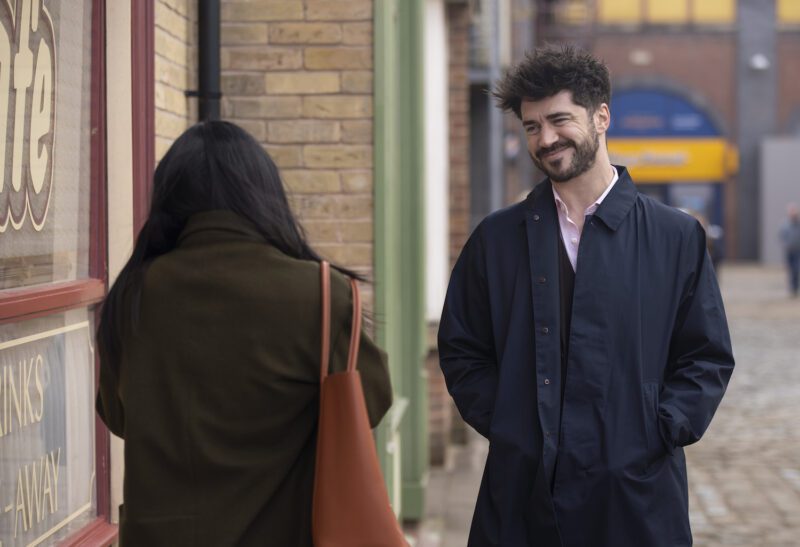 Adam smiles at Alya in Coronation Street