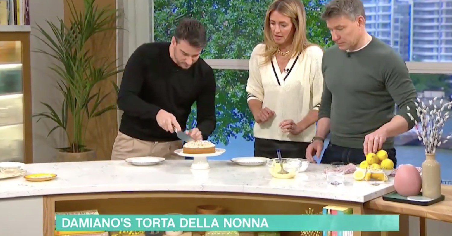 Damiano Carrara cooking on This Morning today