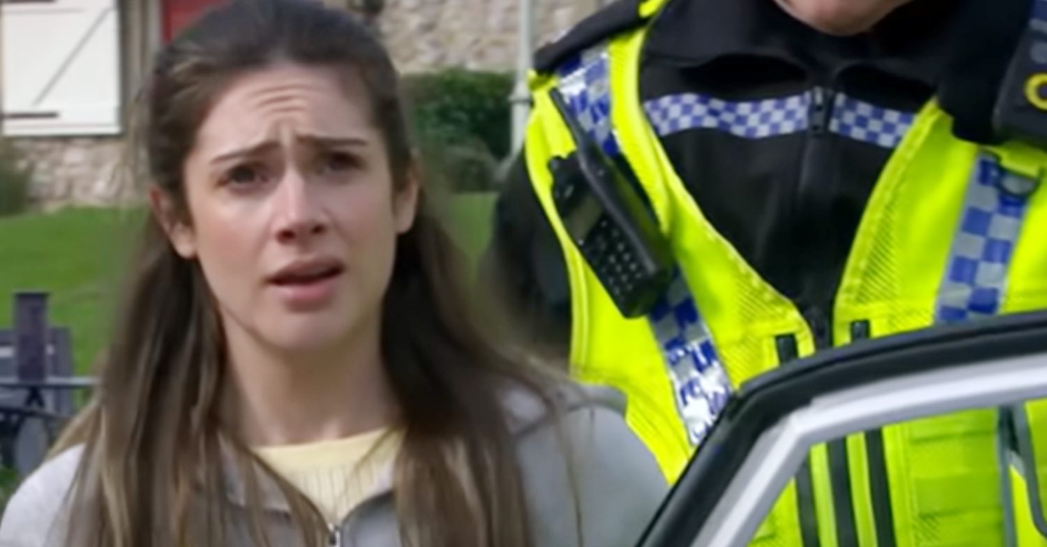 Emmerdale's Victoria is with a police officer