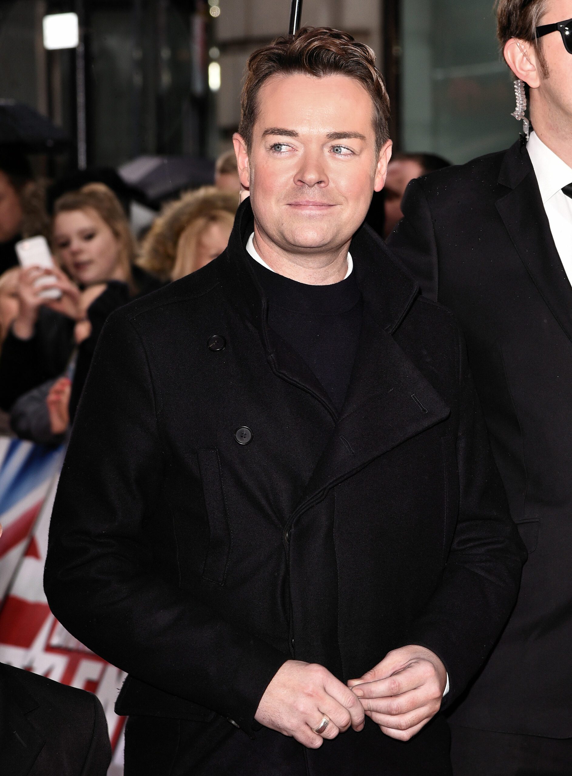 Stephen Mulhern smiling on the red carpet 