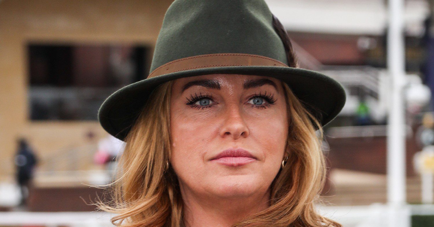 Josie Gibson wearing a hat and smiling 