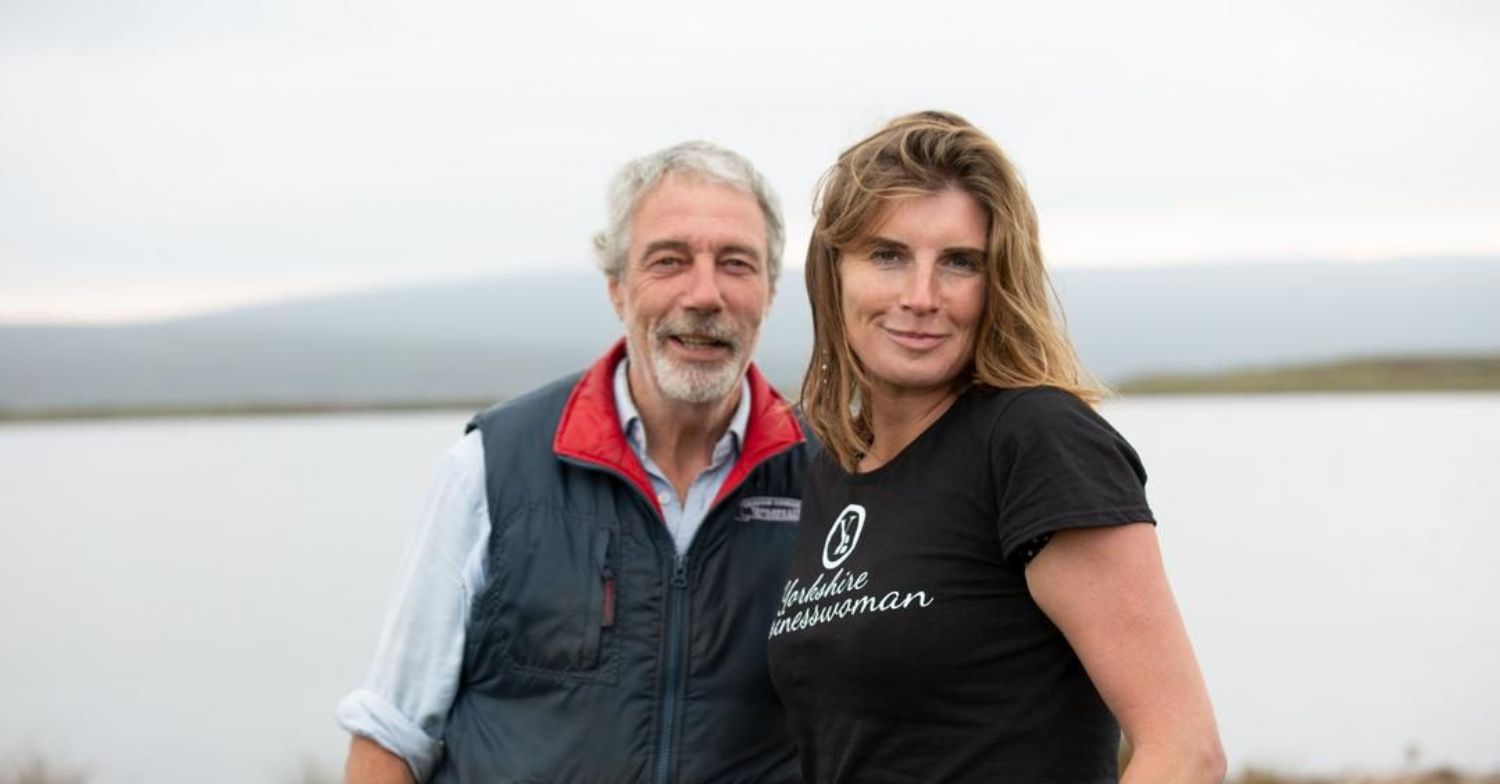 Amanda and Clive Owen smiling