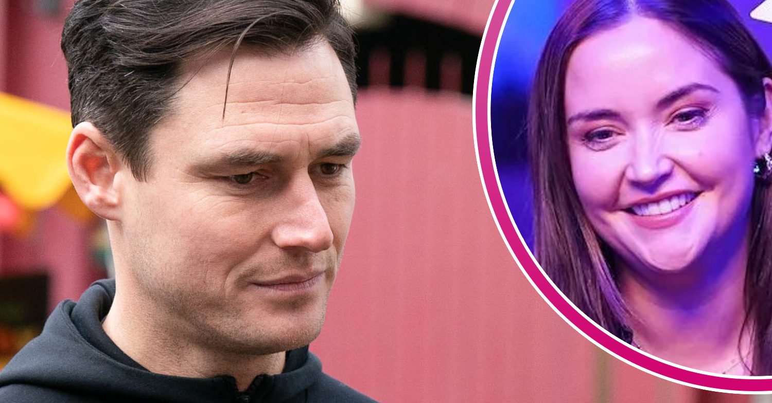 EastEnders' Zack, and in a bubble is Whitney