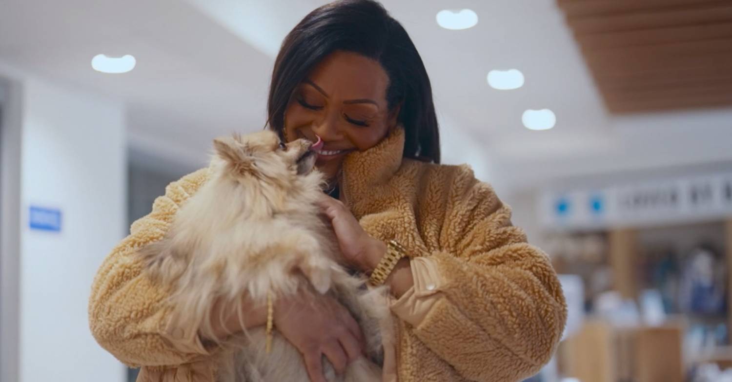 Alison Hammond often cuddles dogs on For the Love of Dogs