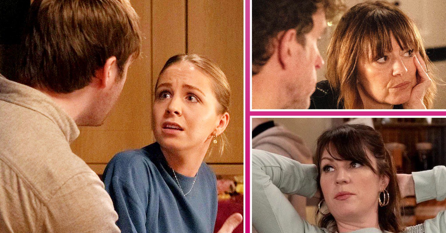 Comp image for Emmerdale spoilers week 19: Tom,Belle, Rhona, Kerry (Credit: ITV/Comp ED!)