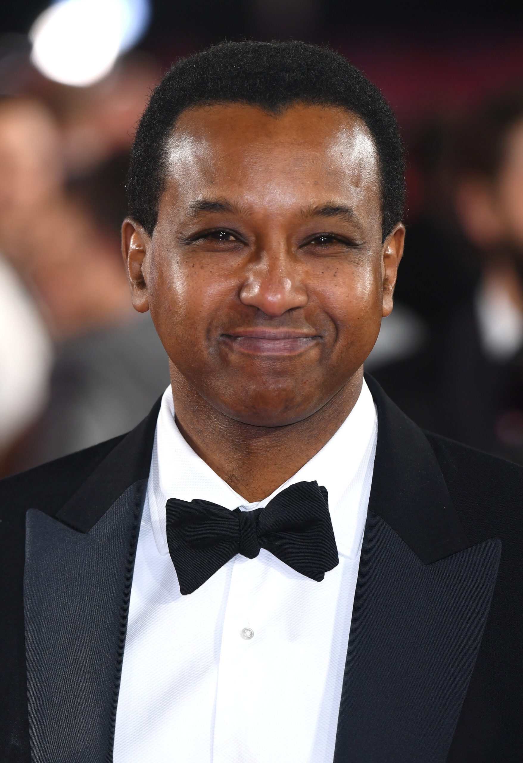 Rageh Omaar on the red carpet smiling