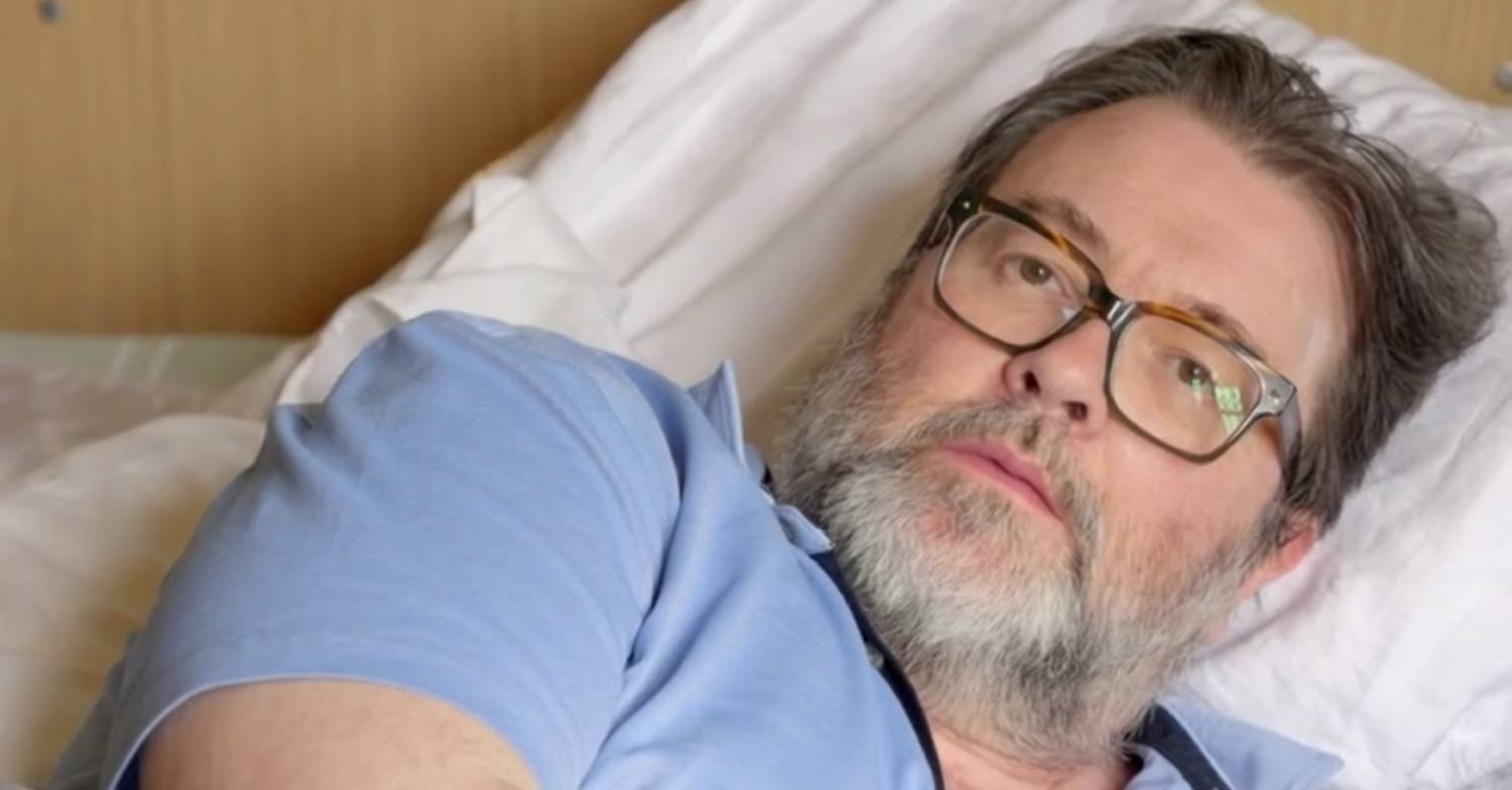 Derek Draper looks upwards