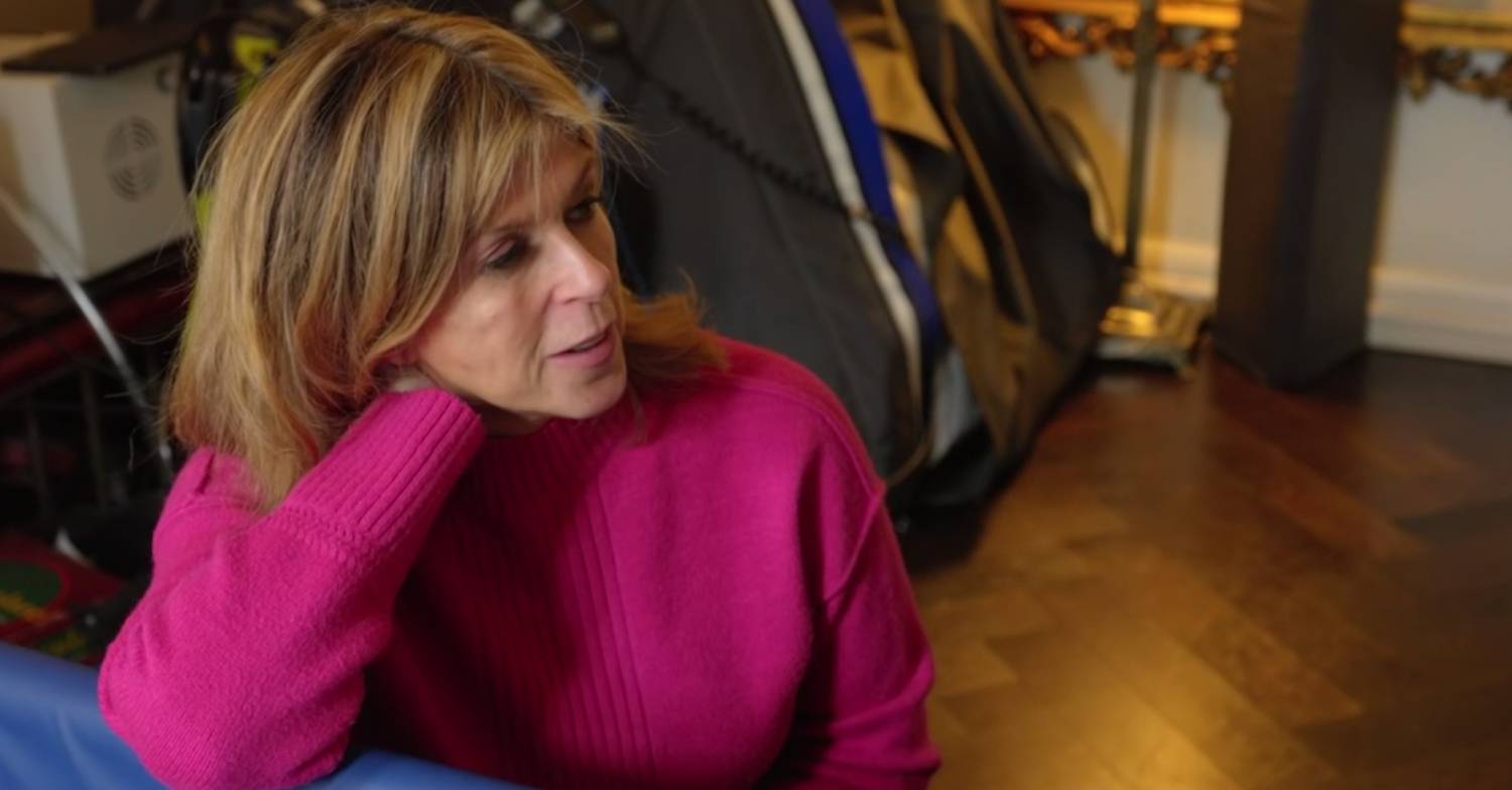 Kate Garraway rests her head on her hands