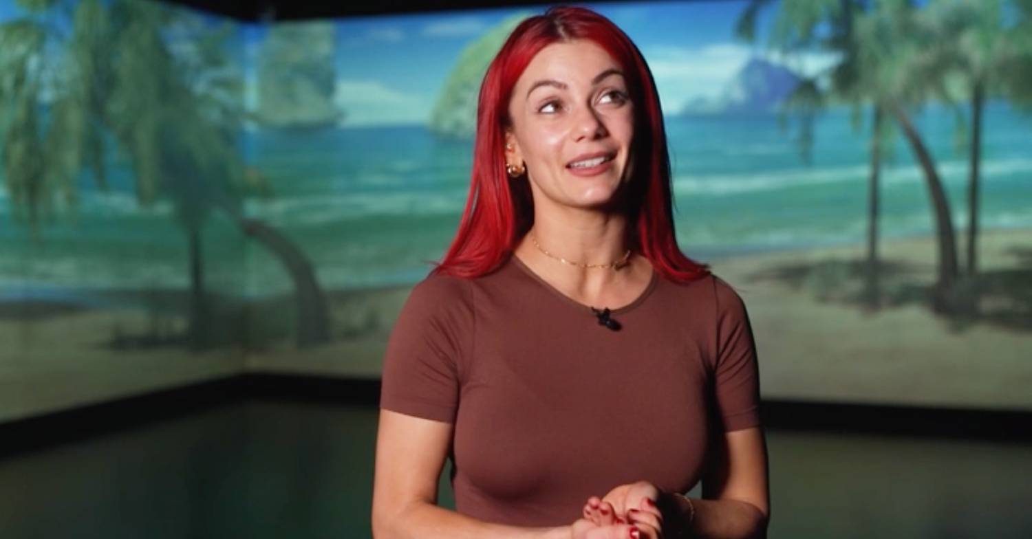 Dianne Buswell looks upwards