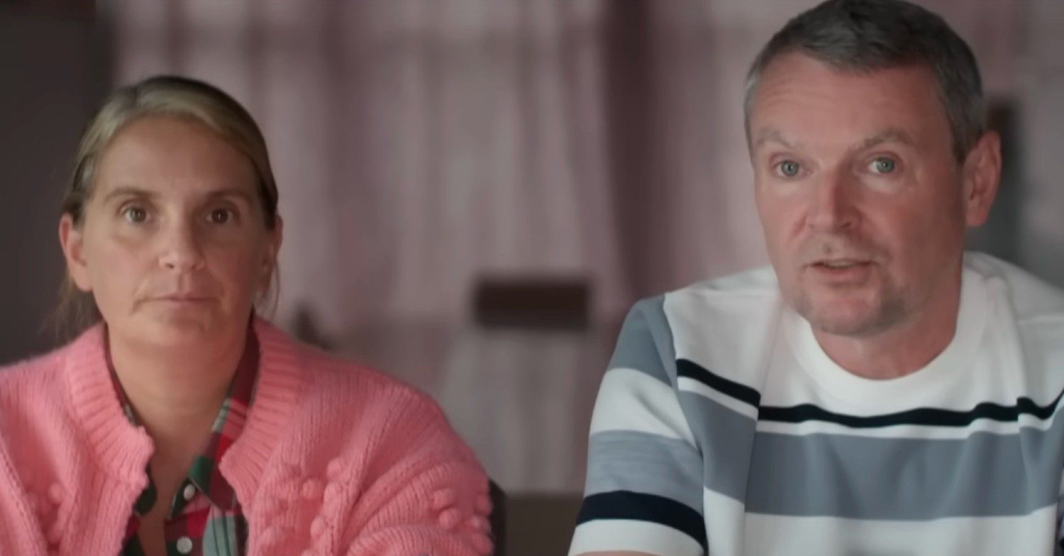 22 Kids and Counting stars Sue and Noel Radford frowning whilst sat beside each-other