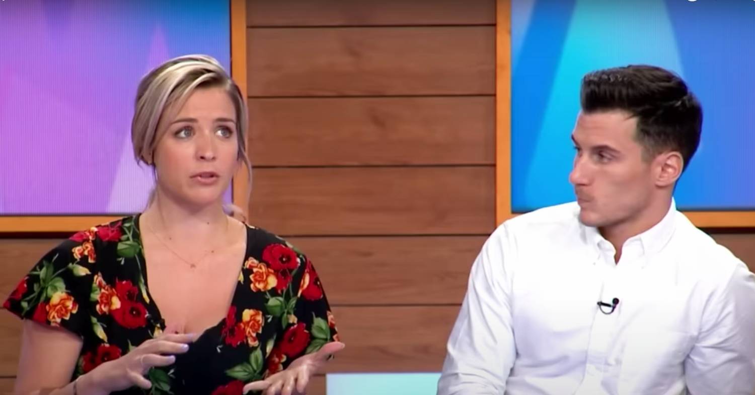 Gemma Atkinson looks concerned, Gorka Marquez reacts