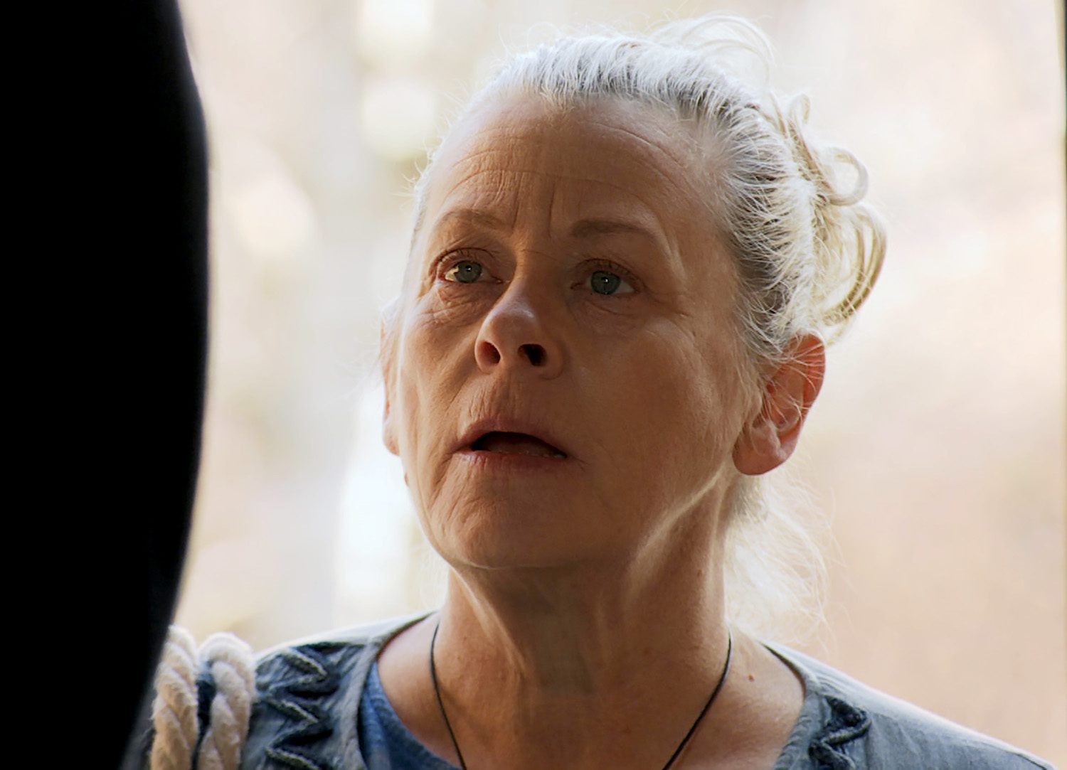 Bernie in Corrie looks shocked