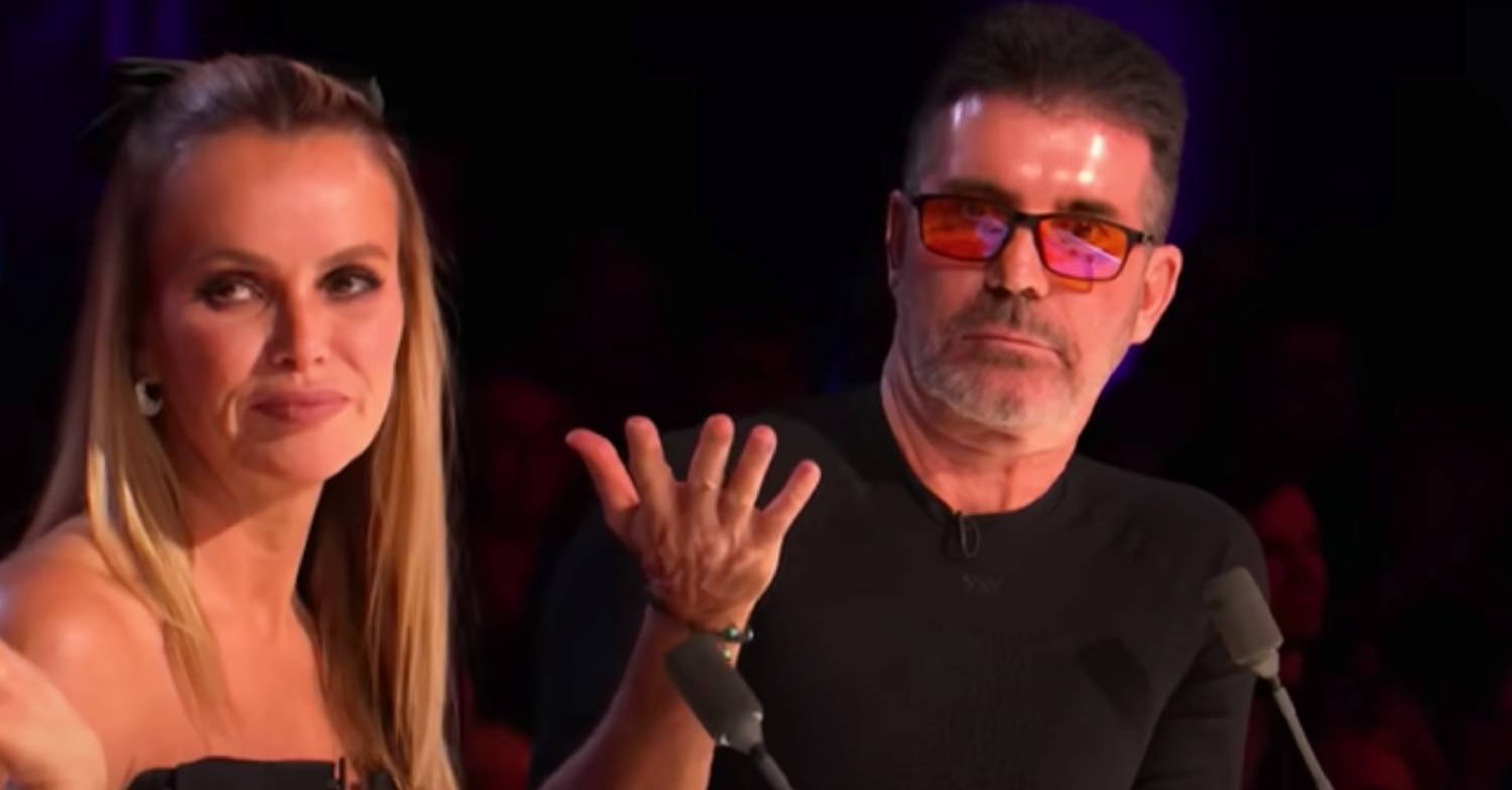 Amanda Holden and Simon Cowell on BGT