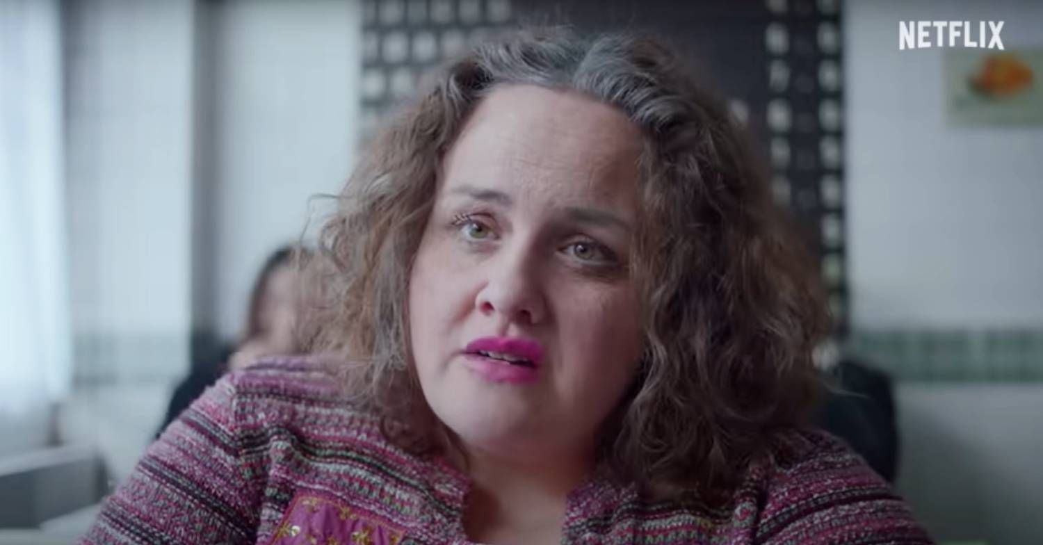 Martha speaks with Donny in Baby Reindeer on Netflix