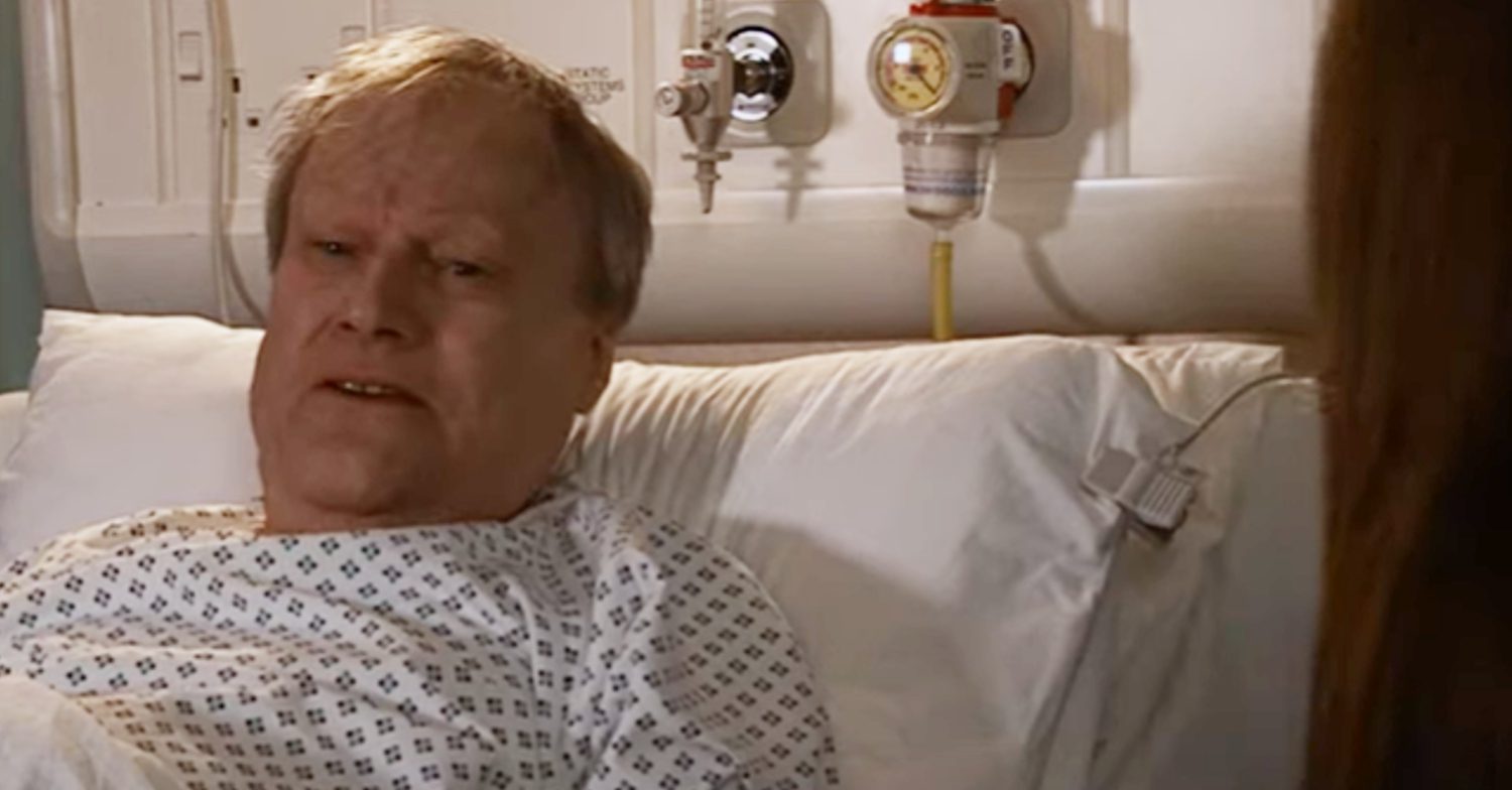 Coronation Street's Roy is in a hospital bed