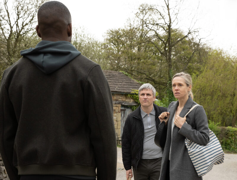 Caleb and Ruby in Emmerdale look tired and angry as they see Ethan