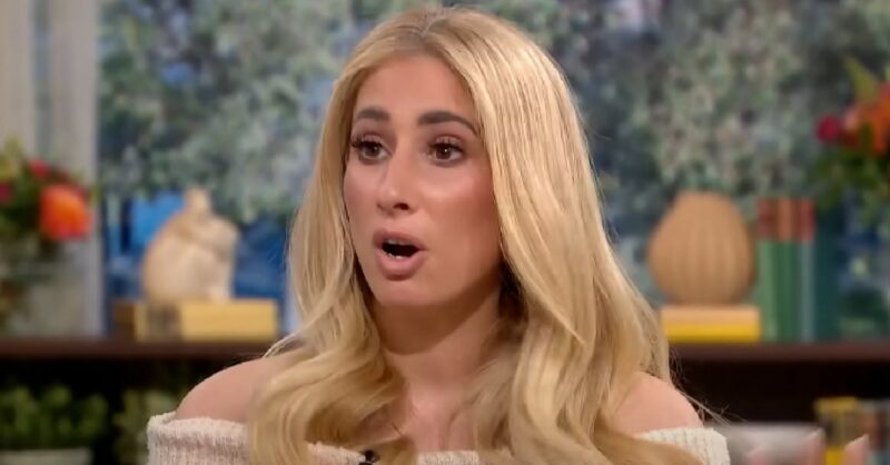 Stacey Solomon talking on This Morning